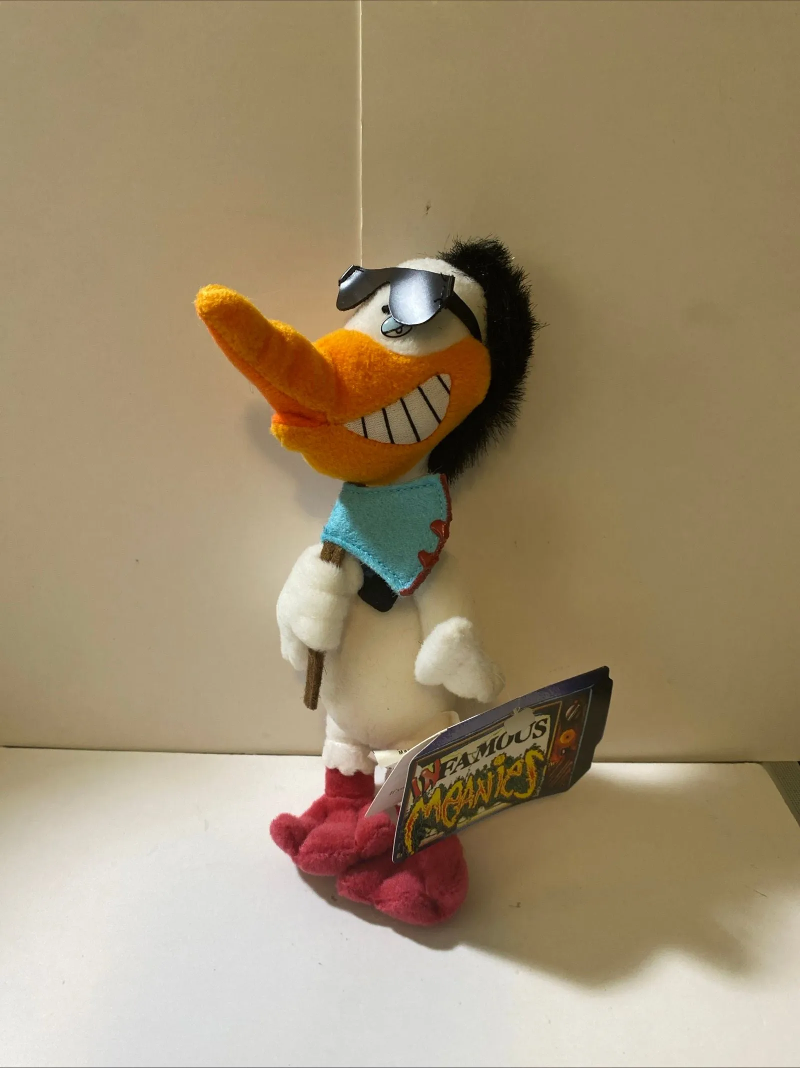 Product image for Vintage 1998 INFAMOUS MEANIES 8" Plush Quack Nicholson Original Tag The Shining