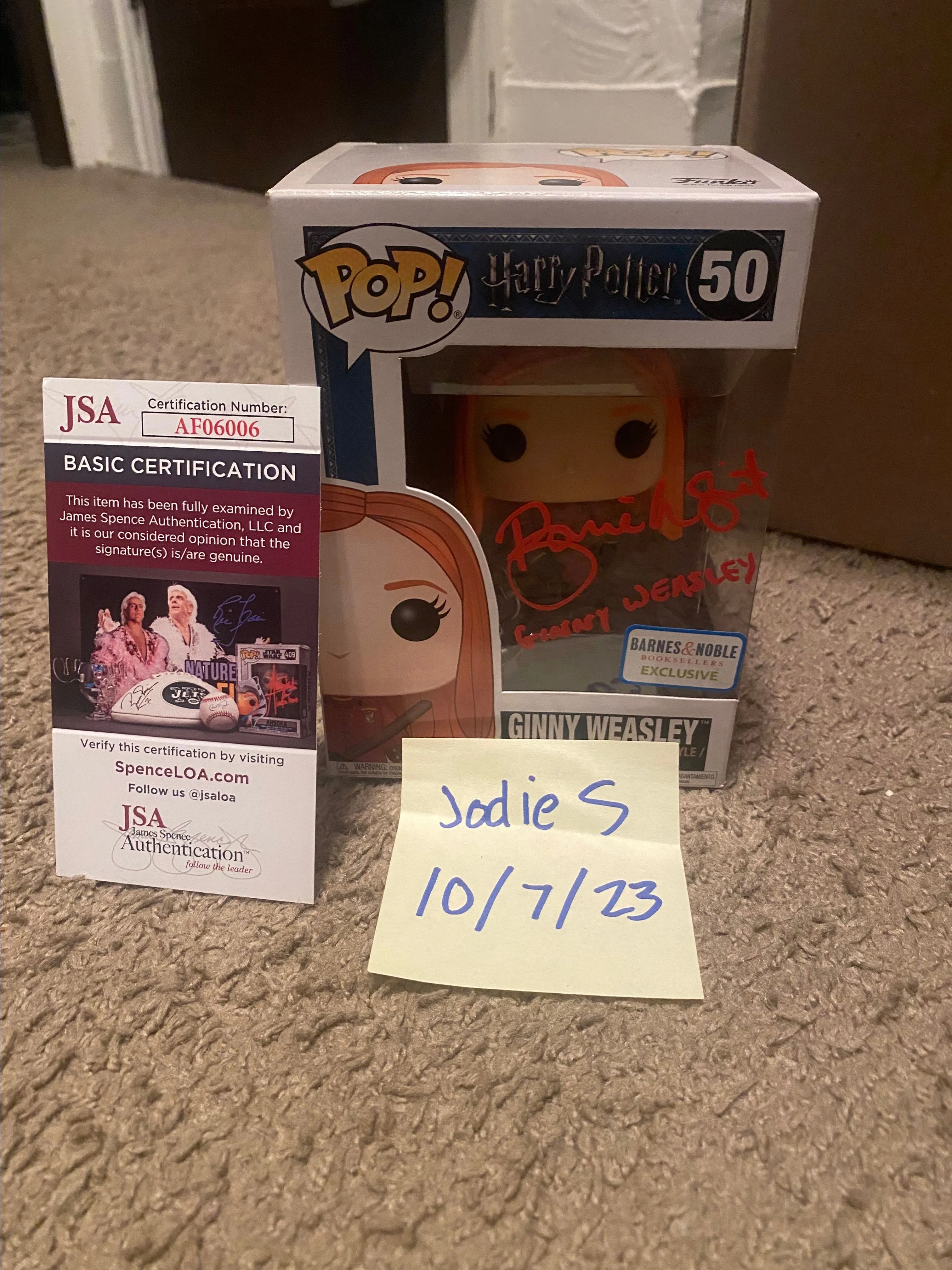 Product image for Signed Ginny Weasley funko