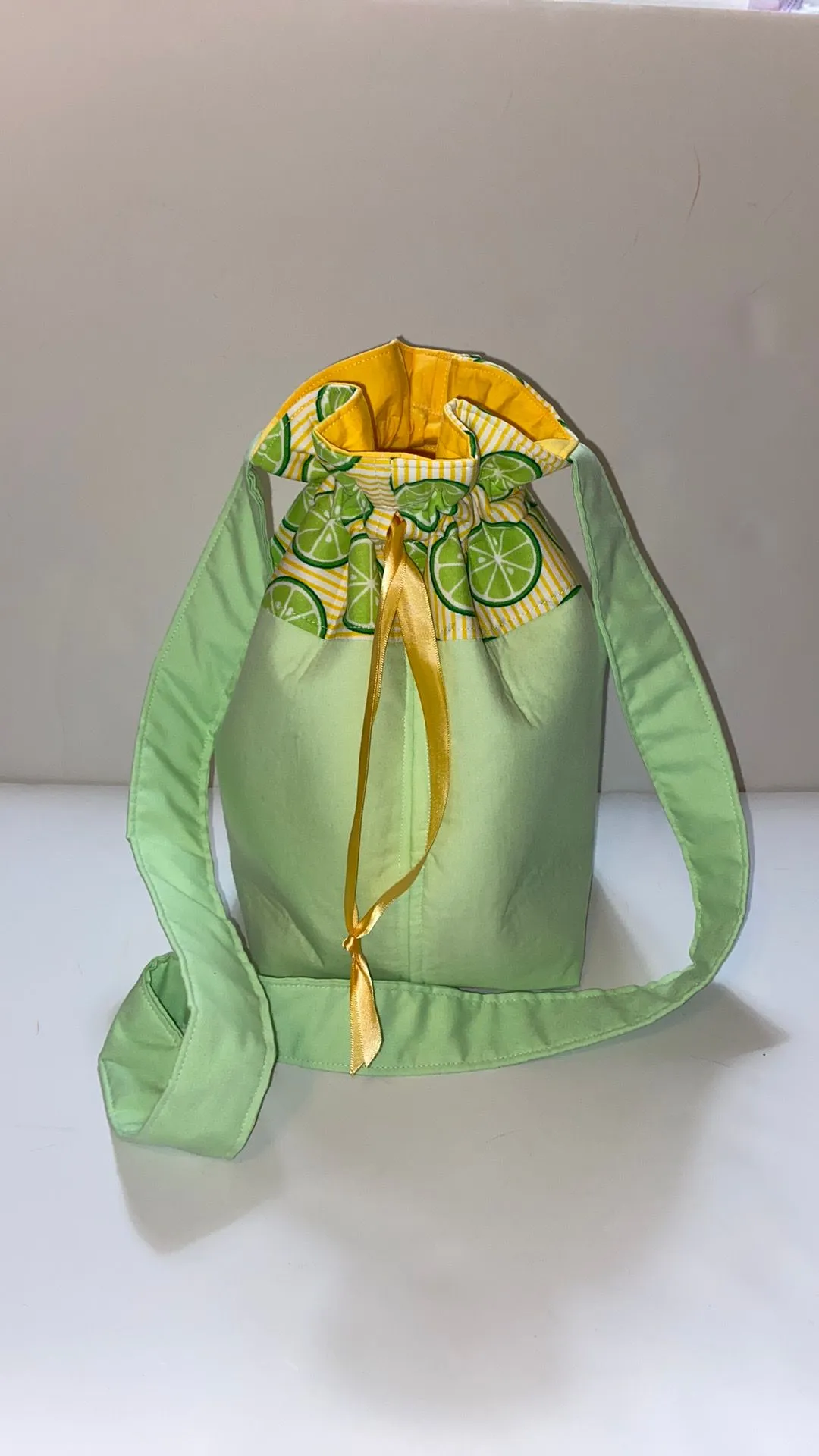 Product image for Handmade Drawstring Tote Bag Shoulder Bag