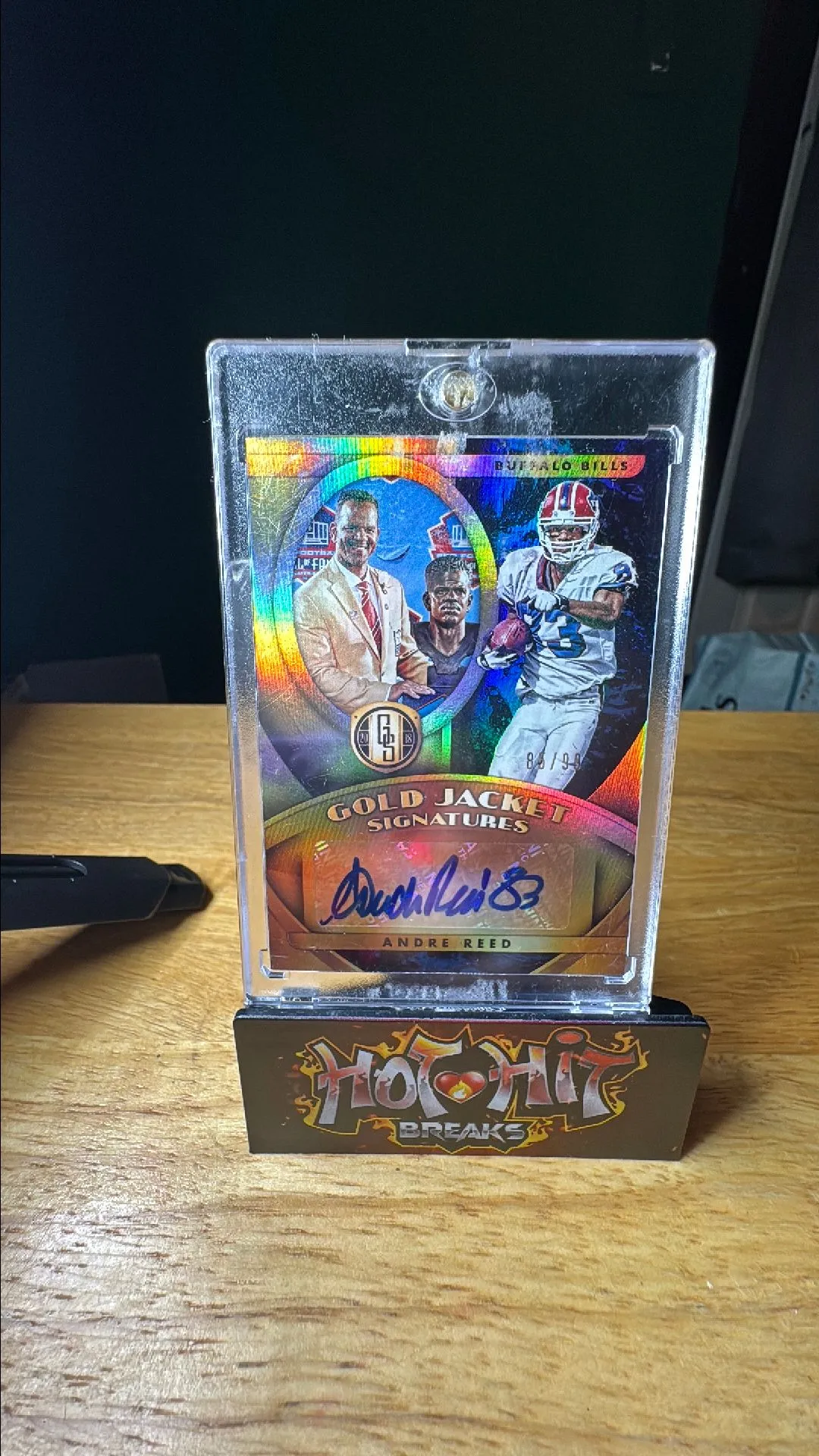 Product image for 2018 Panini Gold Standard Signatures Andre Reed Auto 85/99