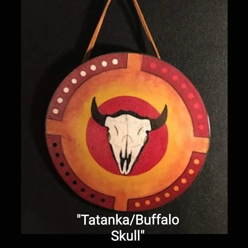 Product image for Indigenous Art on thin wood disc