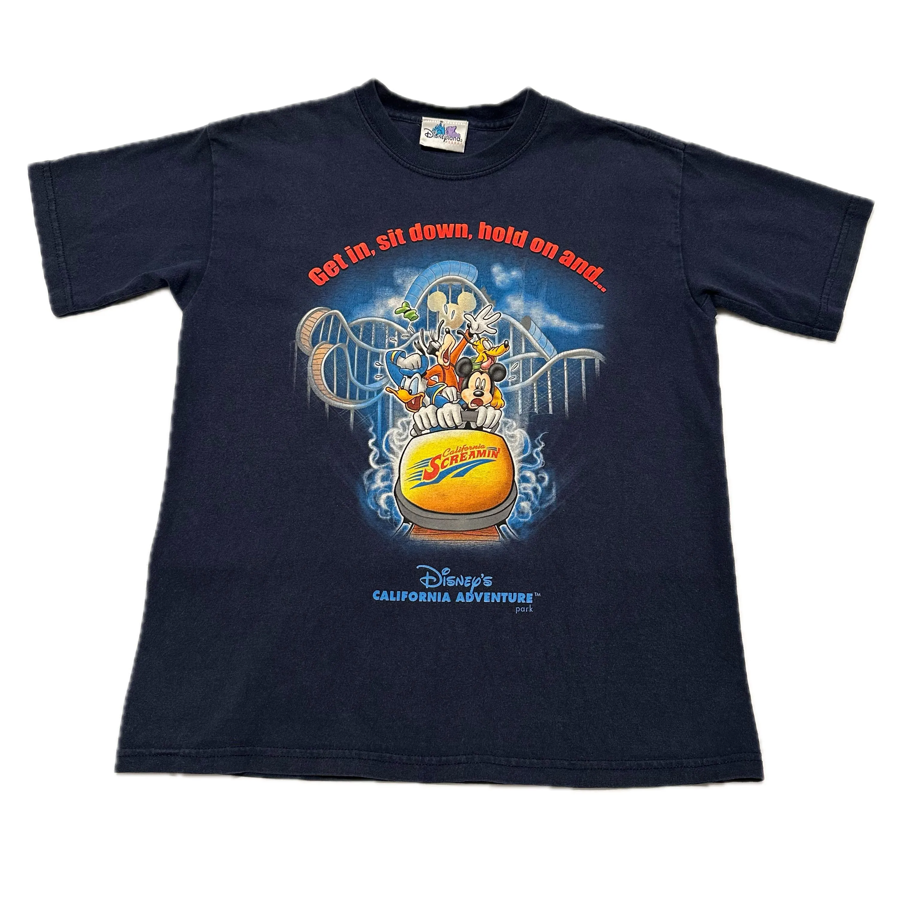 Product image for Vtg Disneyland Resort California Screamin' T-Shirt Youth Large (12/14)