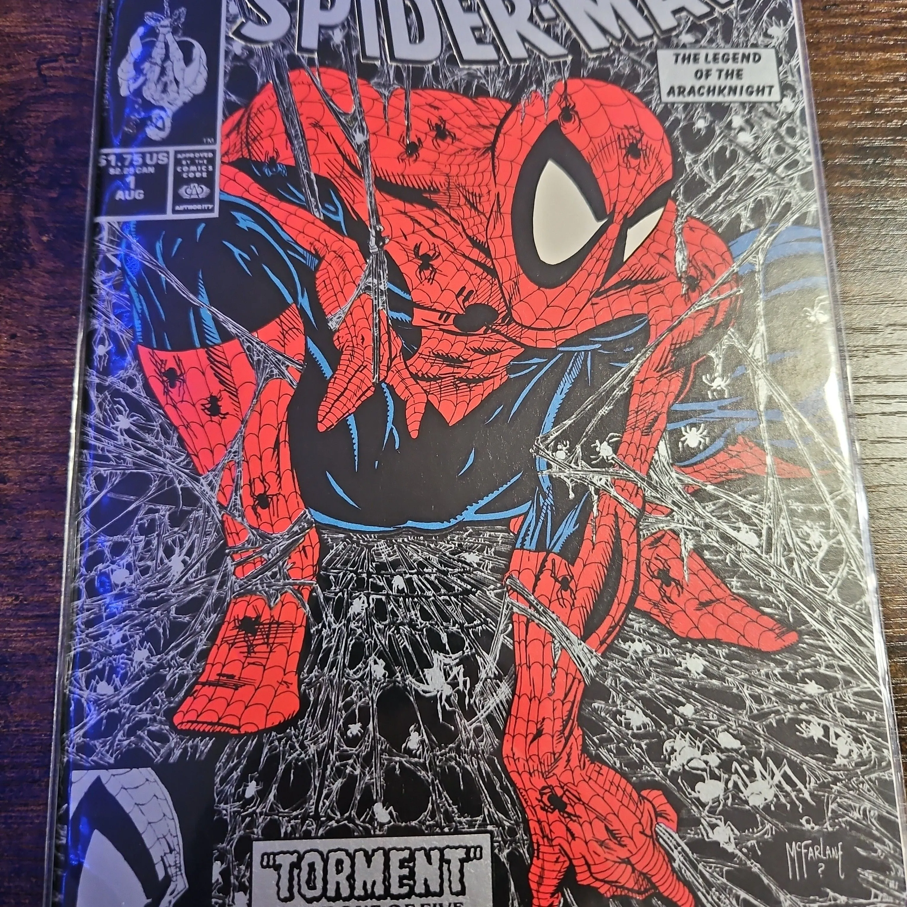 Product image for Spiderman #1-Silver McFarlane cover