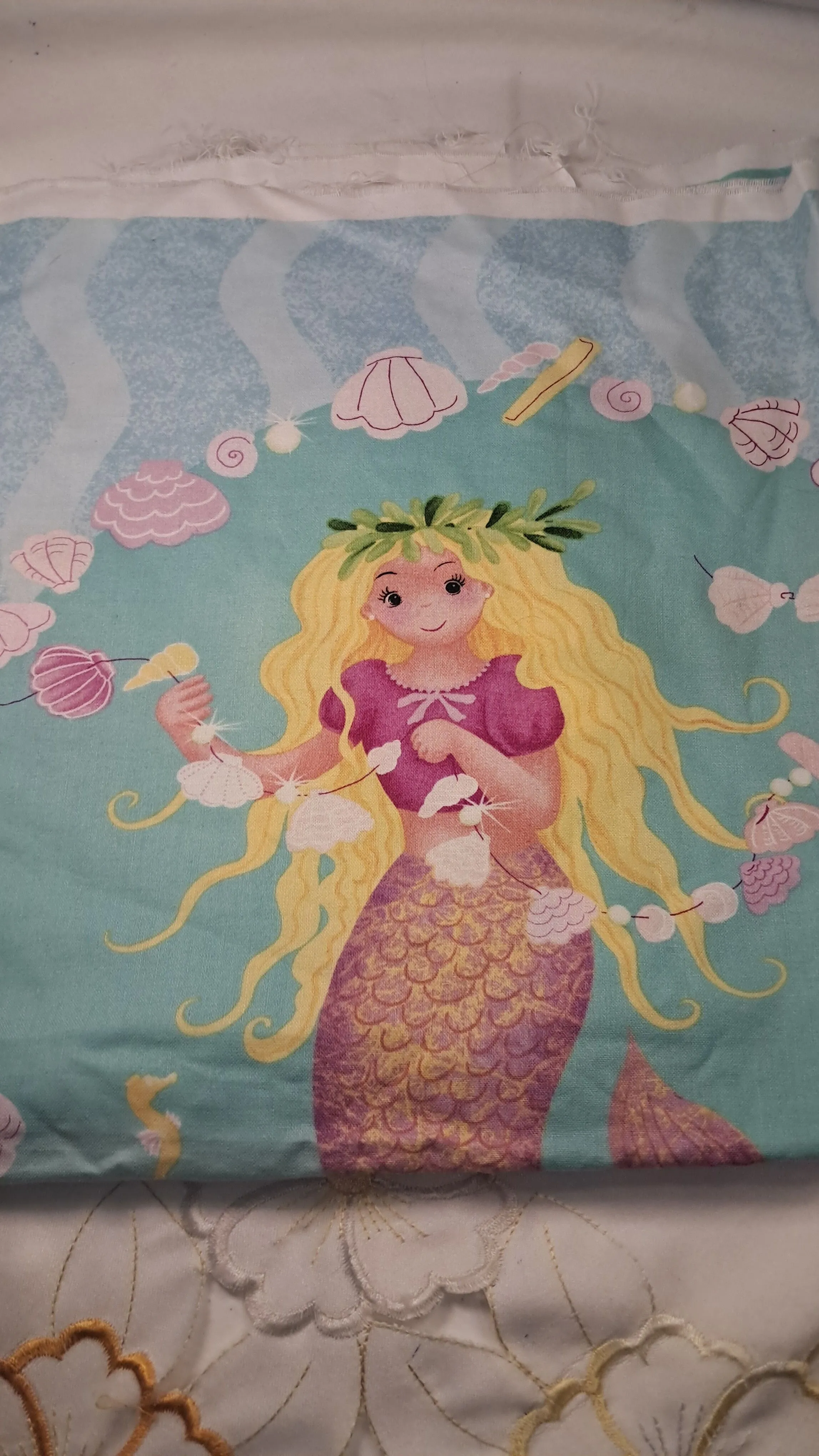 Product image for #20. Mermaid Pillow Pattern Fabric