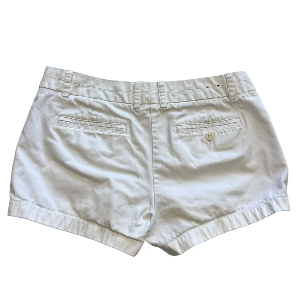Product image for J Crew Chino Shorts White 8 Cotton 3 Inch Inseam