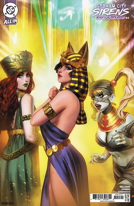 Product image for GOTHAM CITY SIRENS UNFIT FOR ORBIT #4 (OF 5) CVR B NOOBOVICH CARD STOCK VAR
