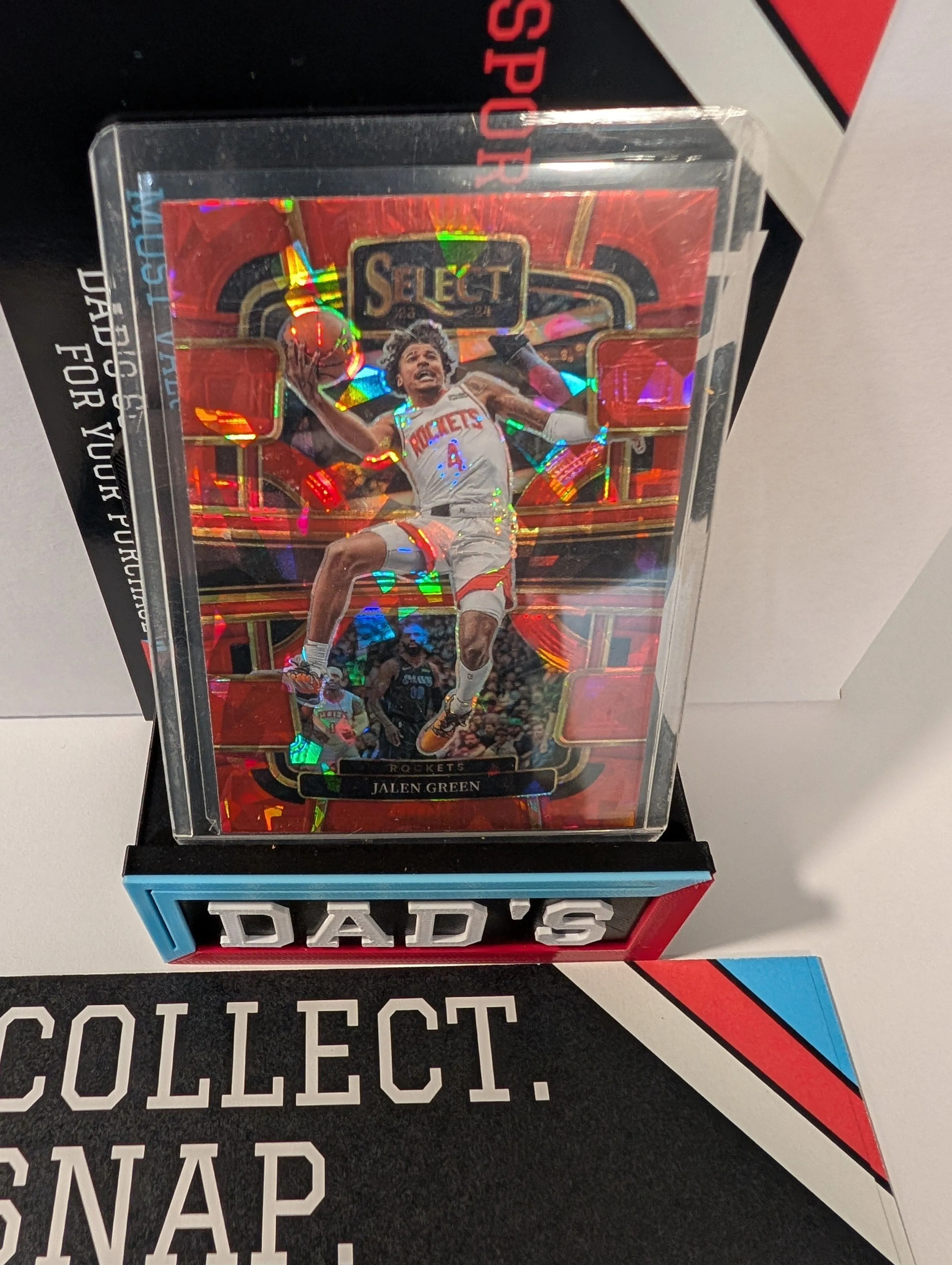 Product image for Panini Select - Jalen Green #42 Red Cracked Ice Prizm
