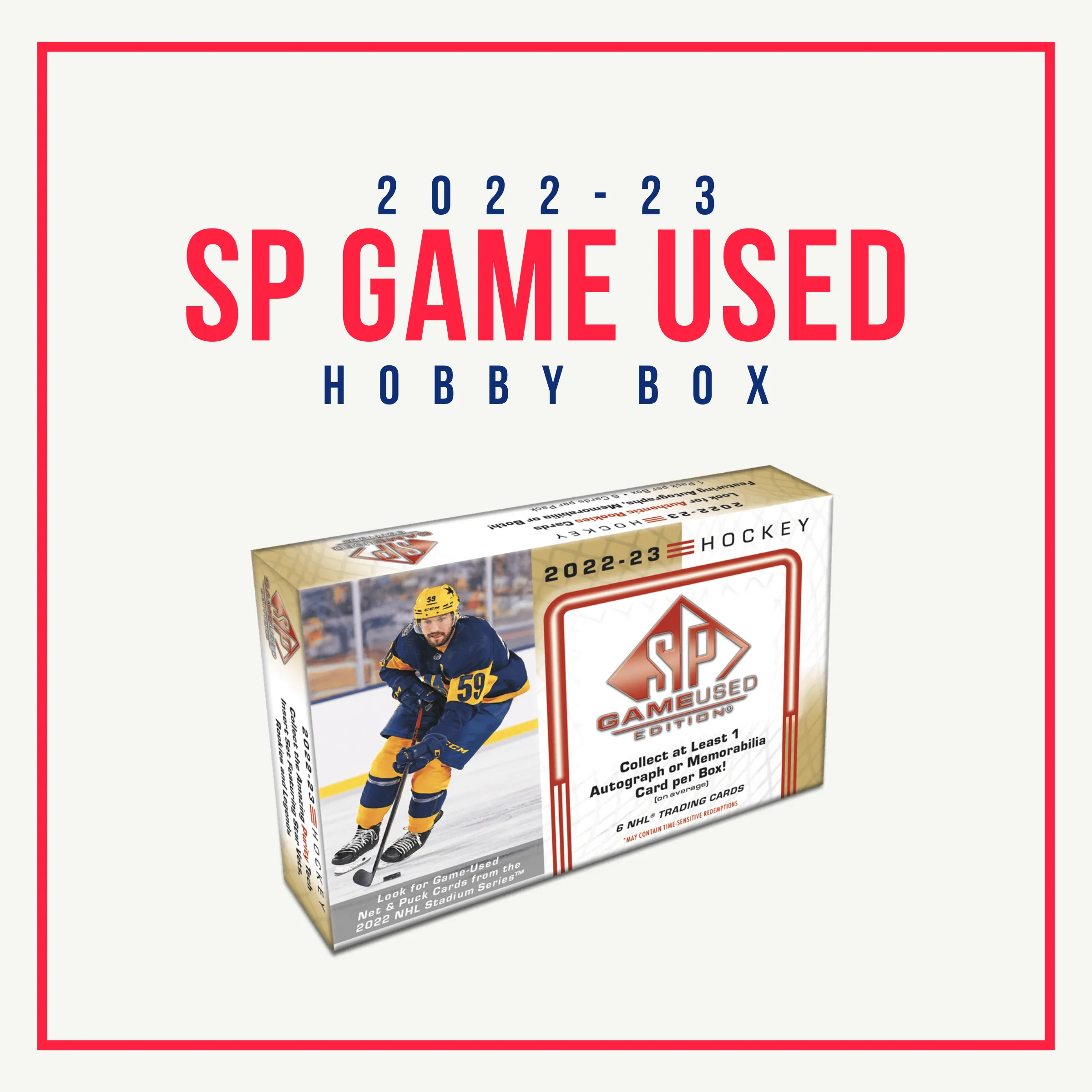 Product image for 2022-23 SP Game Used Hobby Box