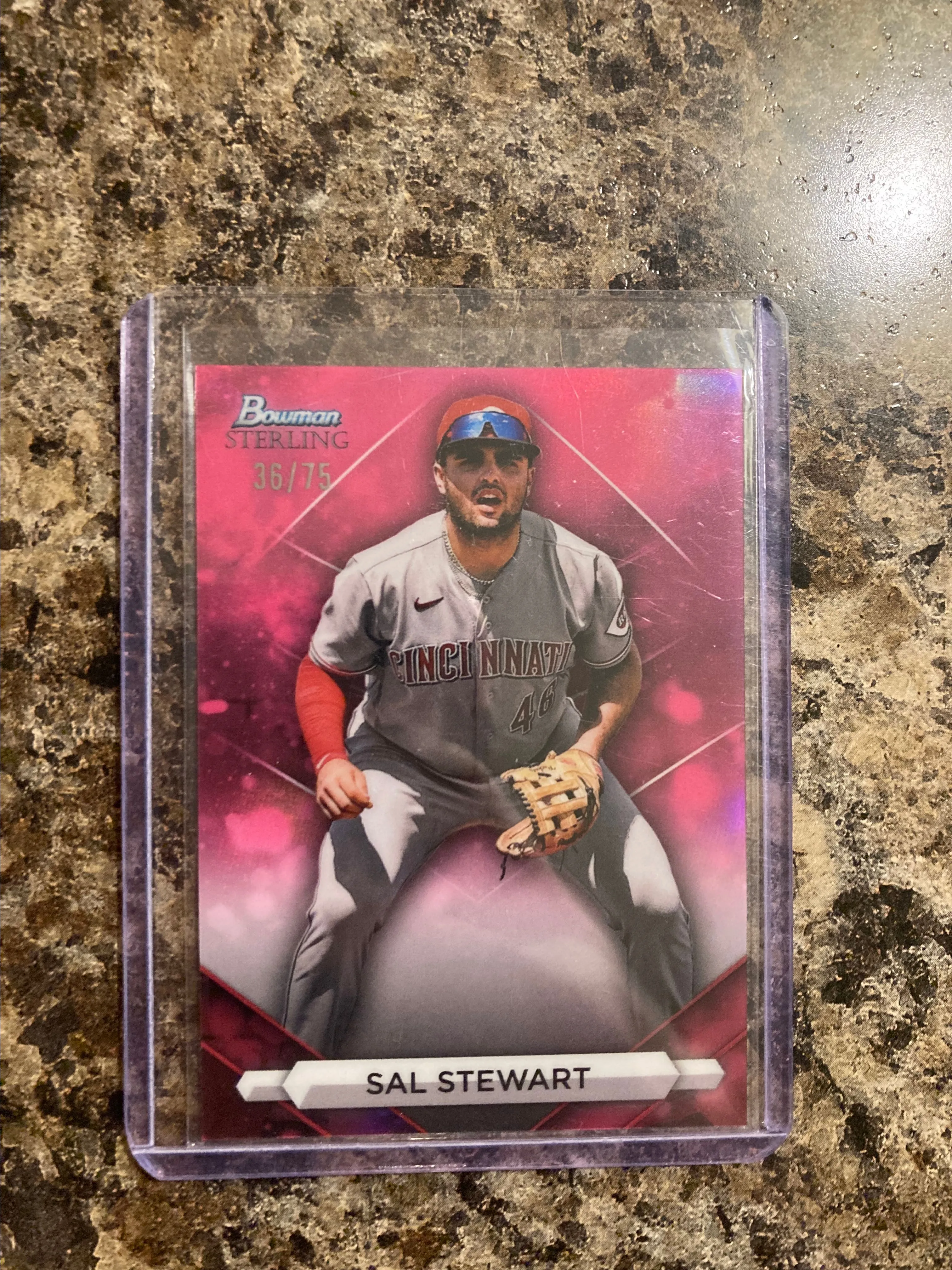Product image for Sal Stewart 2023 Bowman Sterling magenta /75