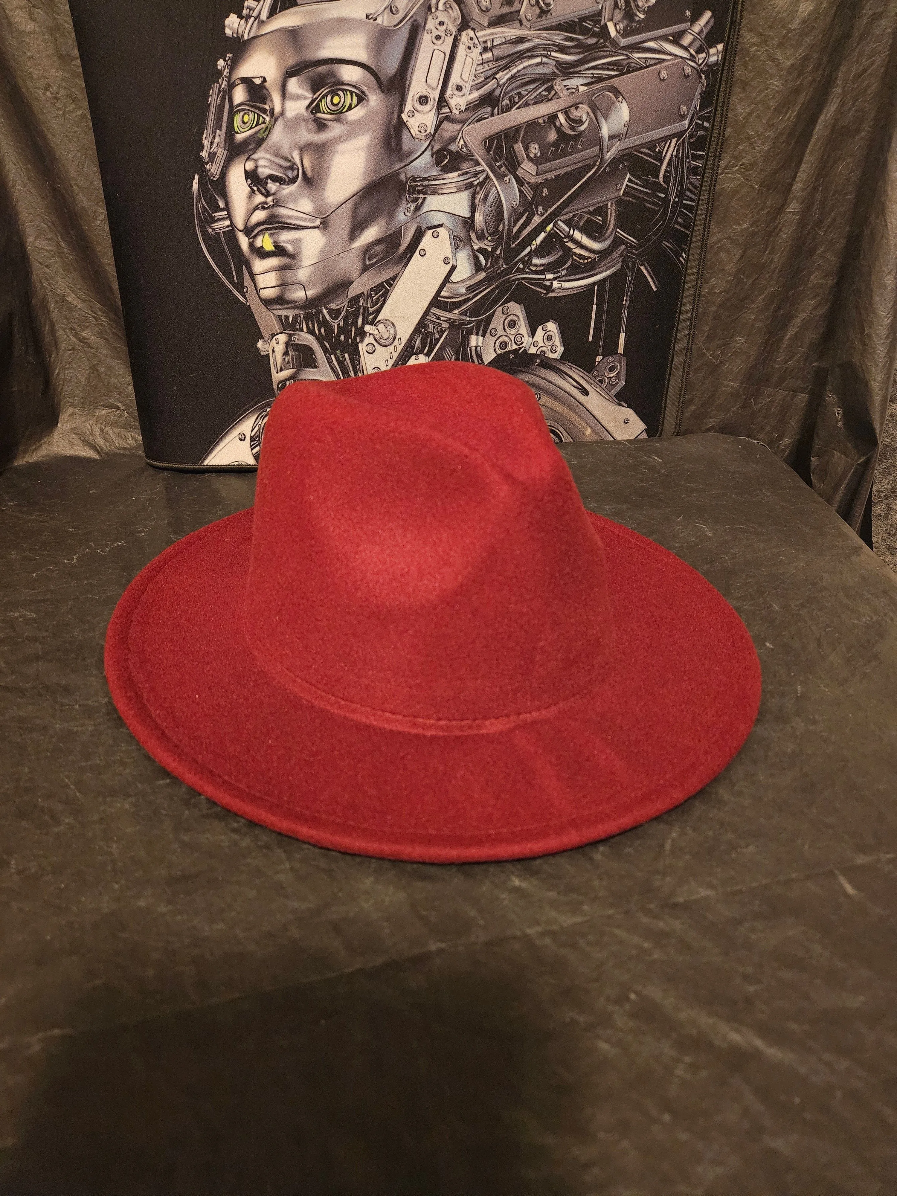 Product image for Burgundy, Fedora.hats/unisex 