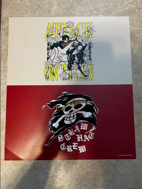 Product image for GameStop Promo Poster Attack on Titan & One Piece