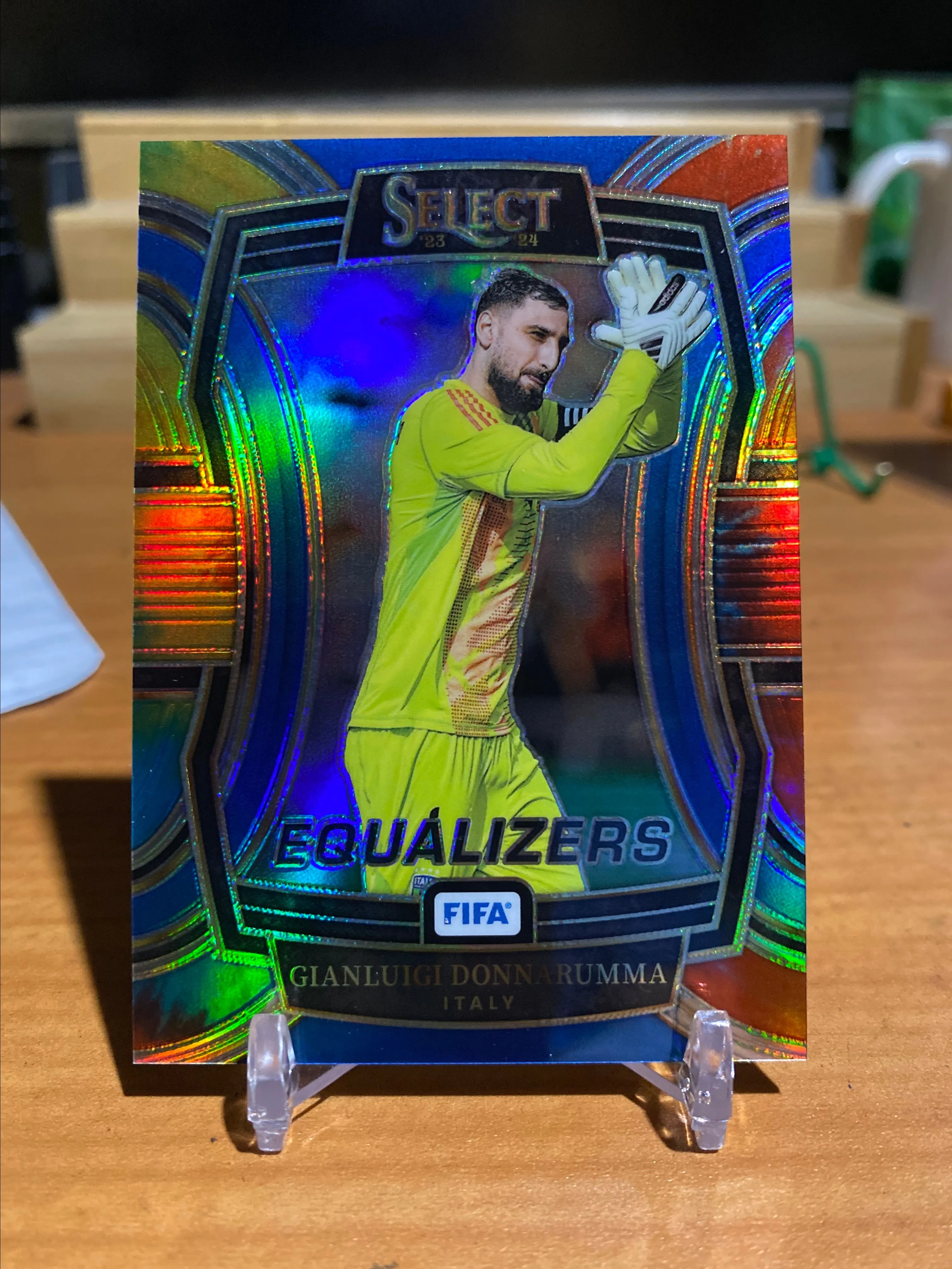 Product image for Gianluigi Donnarumma Equalizers Tie-dye /49 2023-24 Panini Select FIFA Soccer