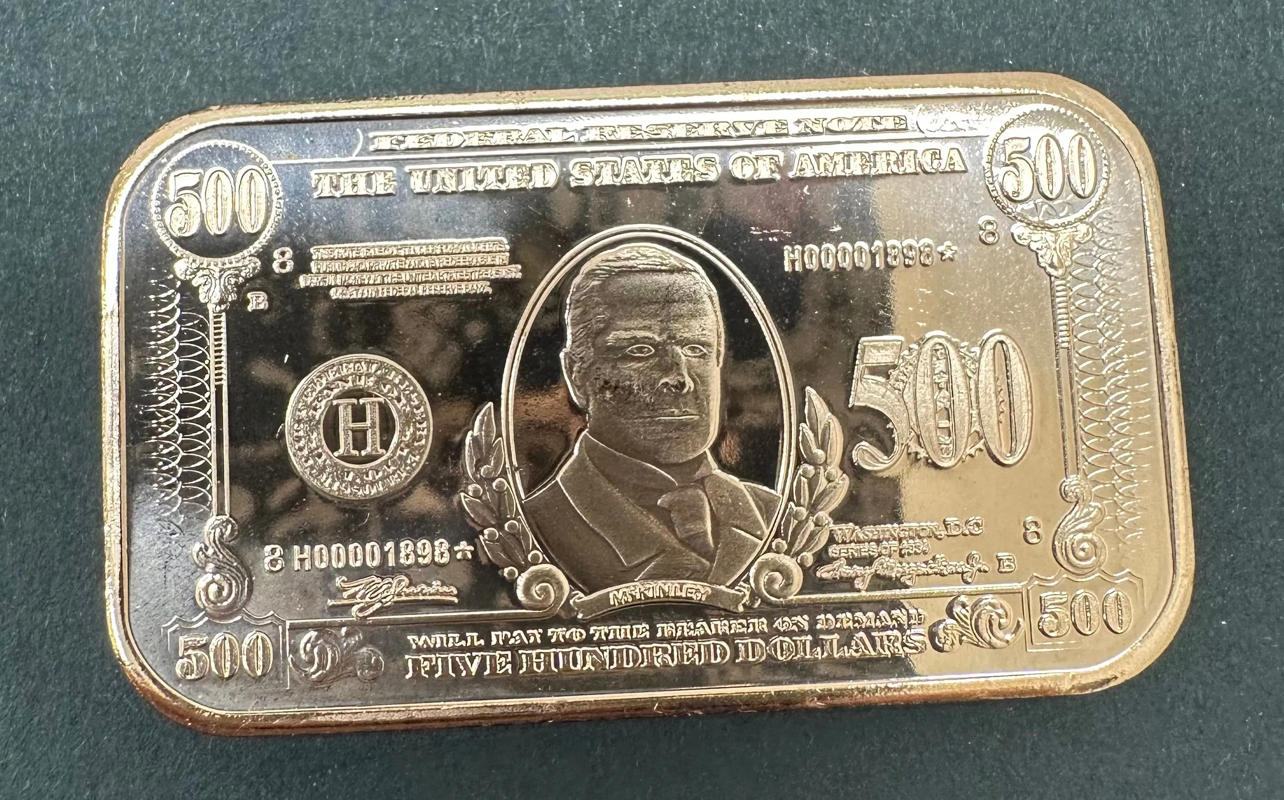 Product image for 1 OZ Copper $500 banknote