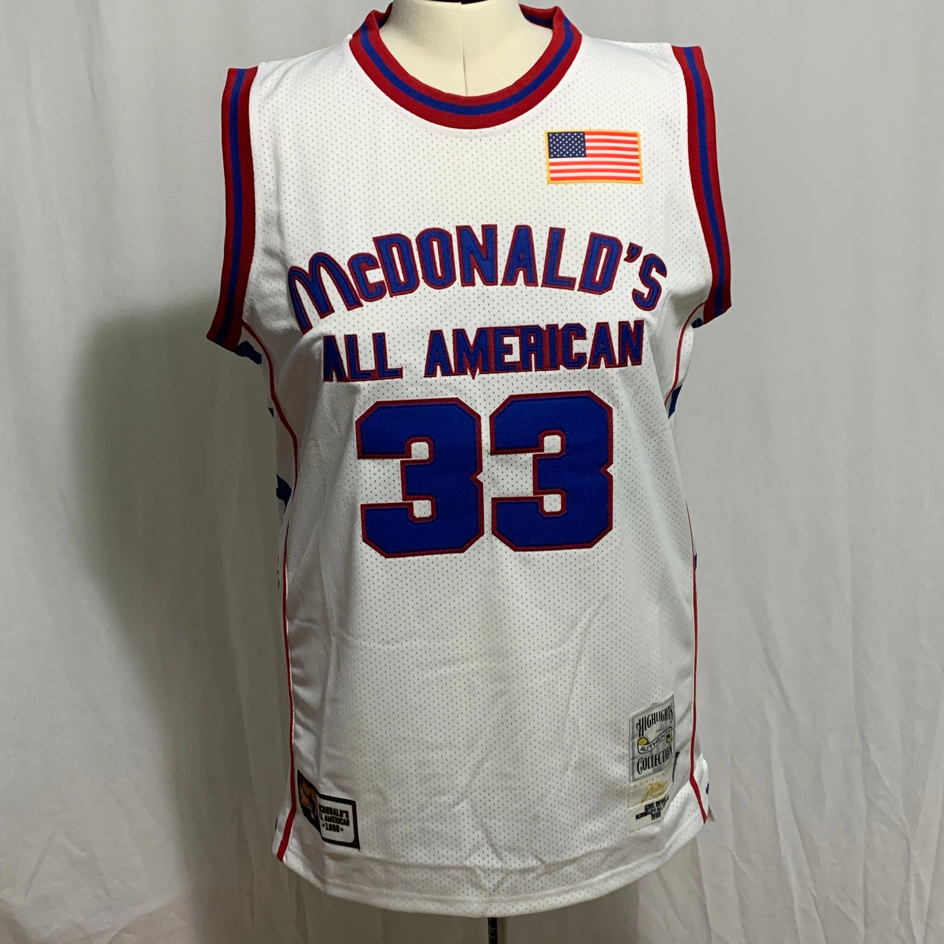 Product image for Headgear Classics Jersey McDonald's All American Kobe Bryant #33 White Mens L