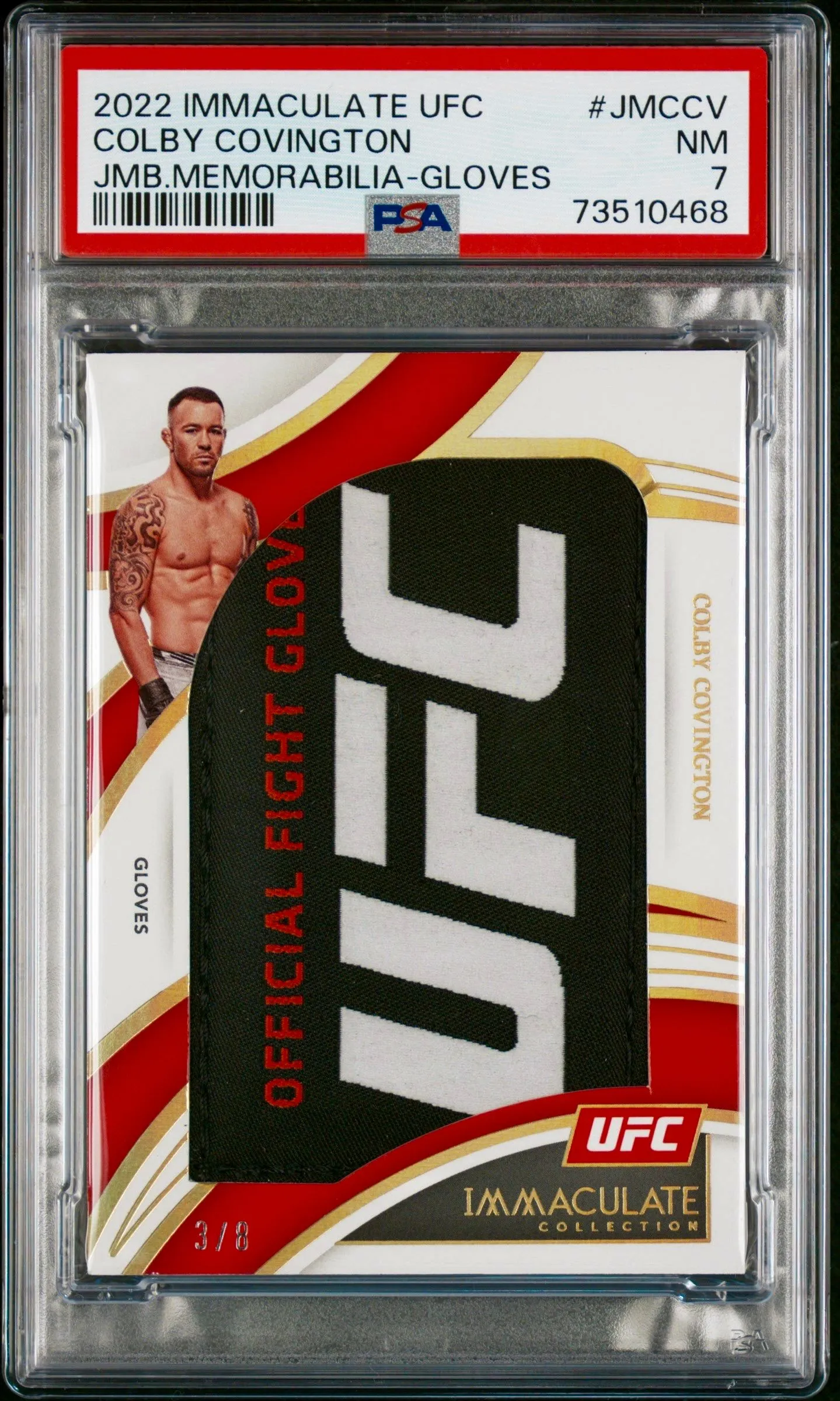 Product image for 2022 PANINI UFC IMMACULATE COLBY COVINGTON GLOVE PATCH