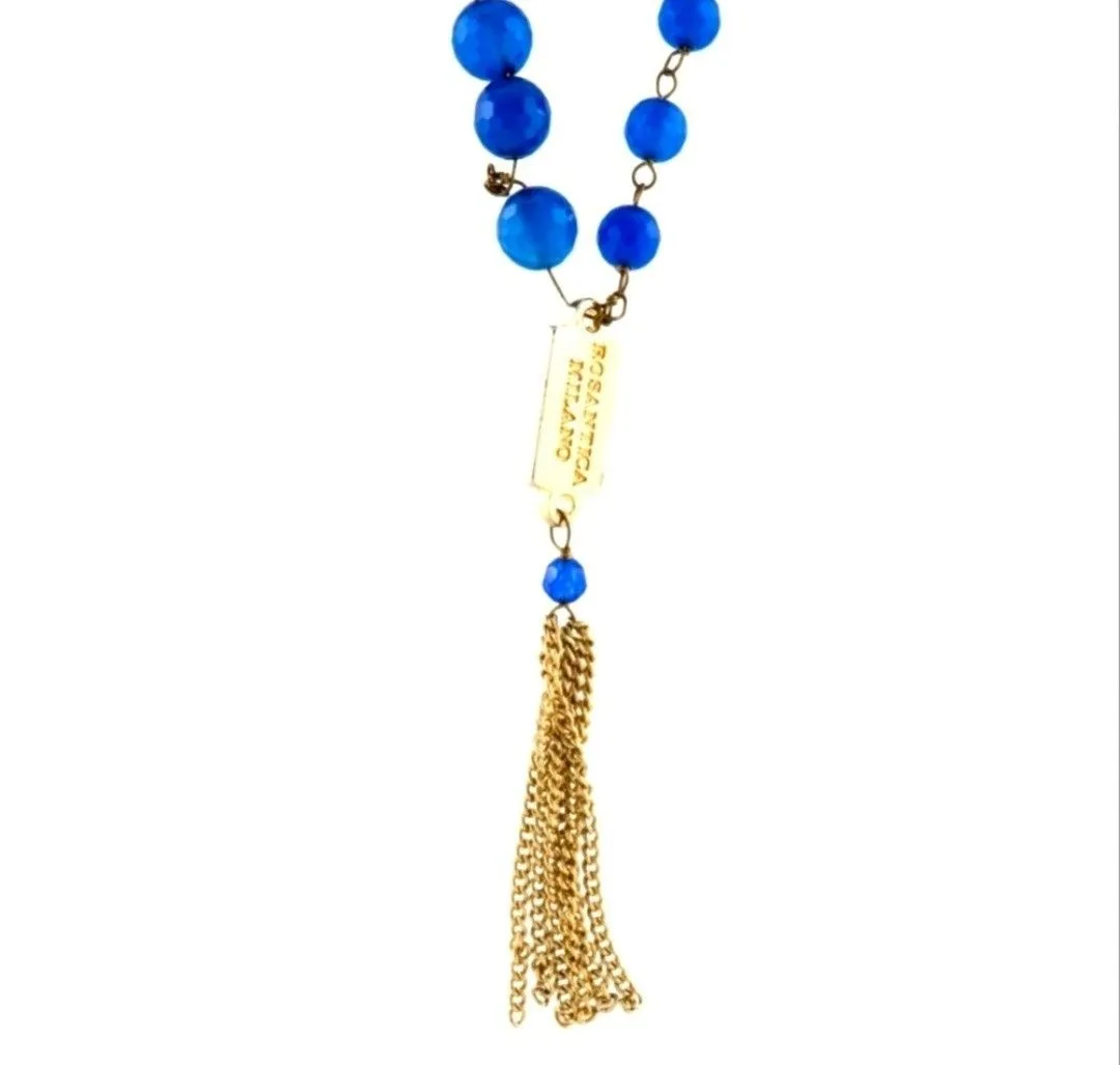 Product image for ROSANTICA Beads Tassel Handcrafted Long Lariat Necklace