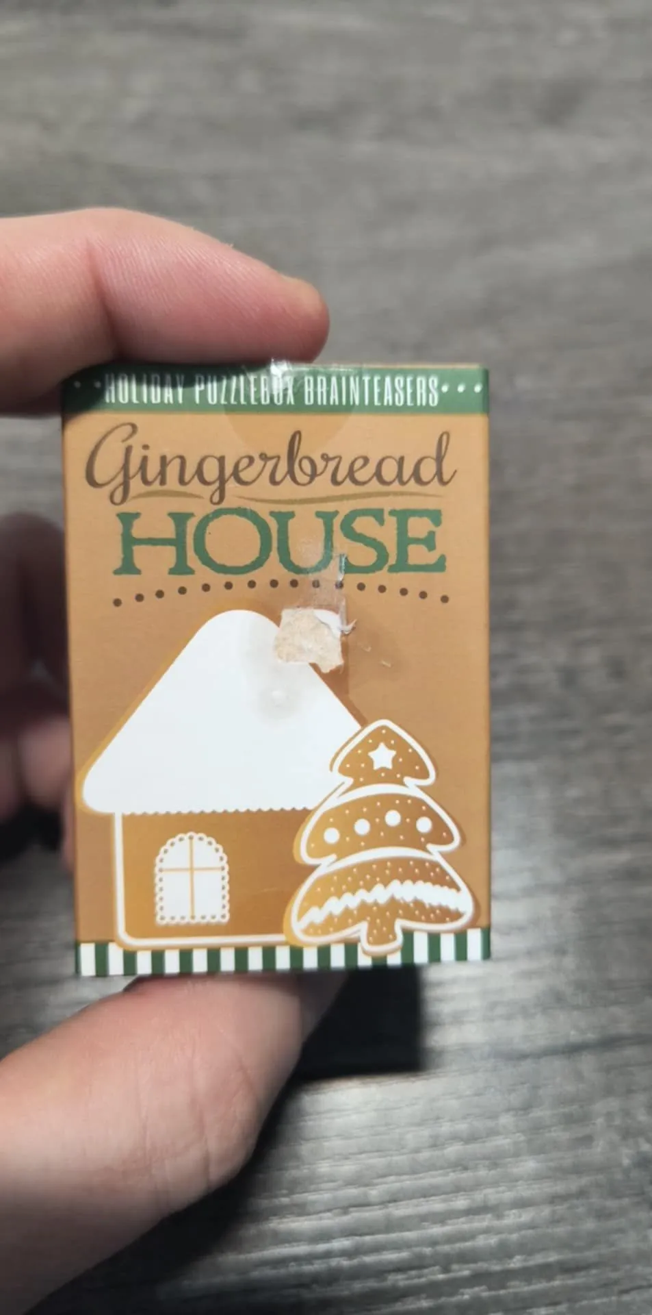 Product image for Holiday Puzzle Box Brain Teaser Gingerbread house