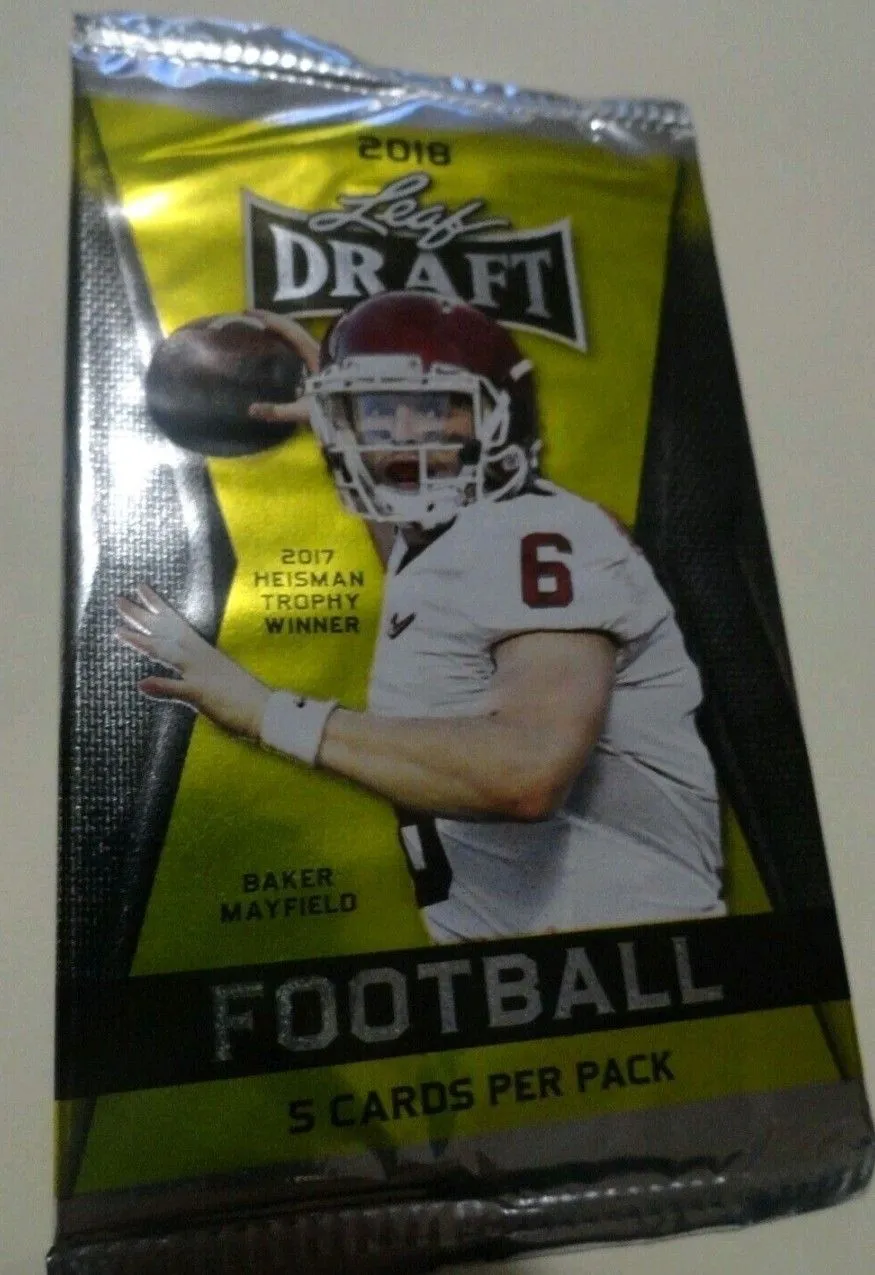Product image for 2018 Leaf Football Pack! Josh Allen, Lamar Jackson, Baker Mayfield Rookies?