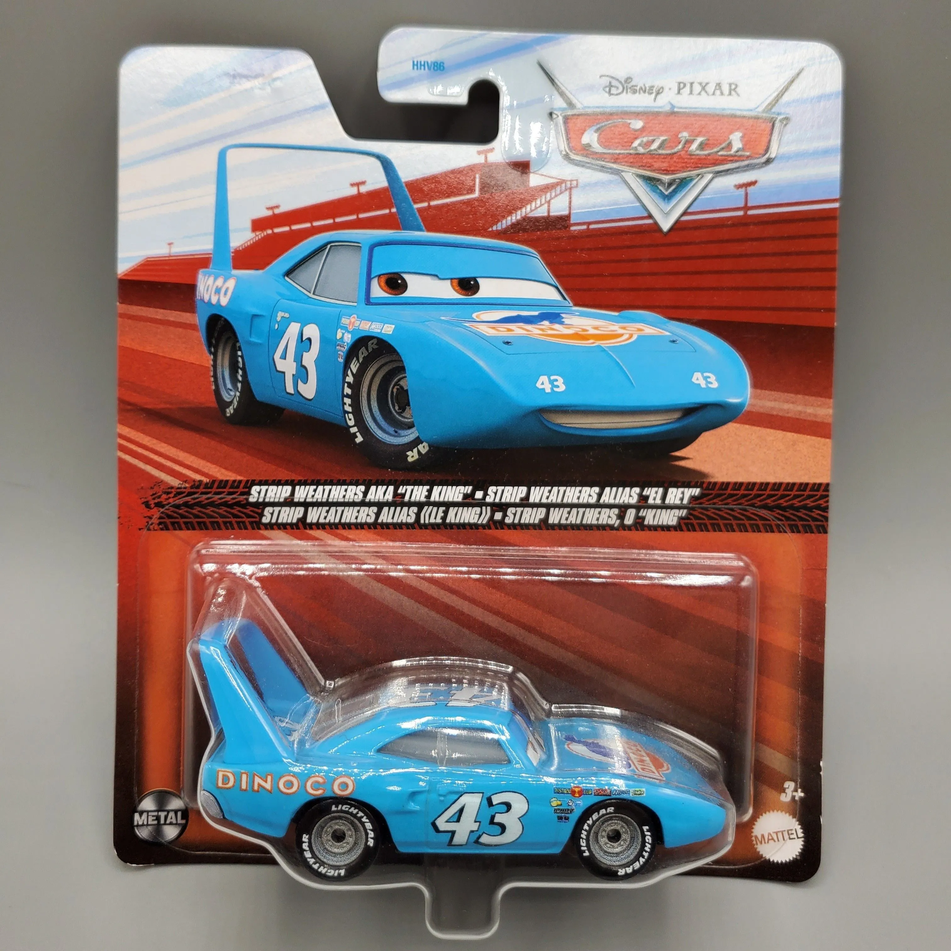 Product image for Disney Pixar Cars Metal Series Strip Weathers AKA The King