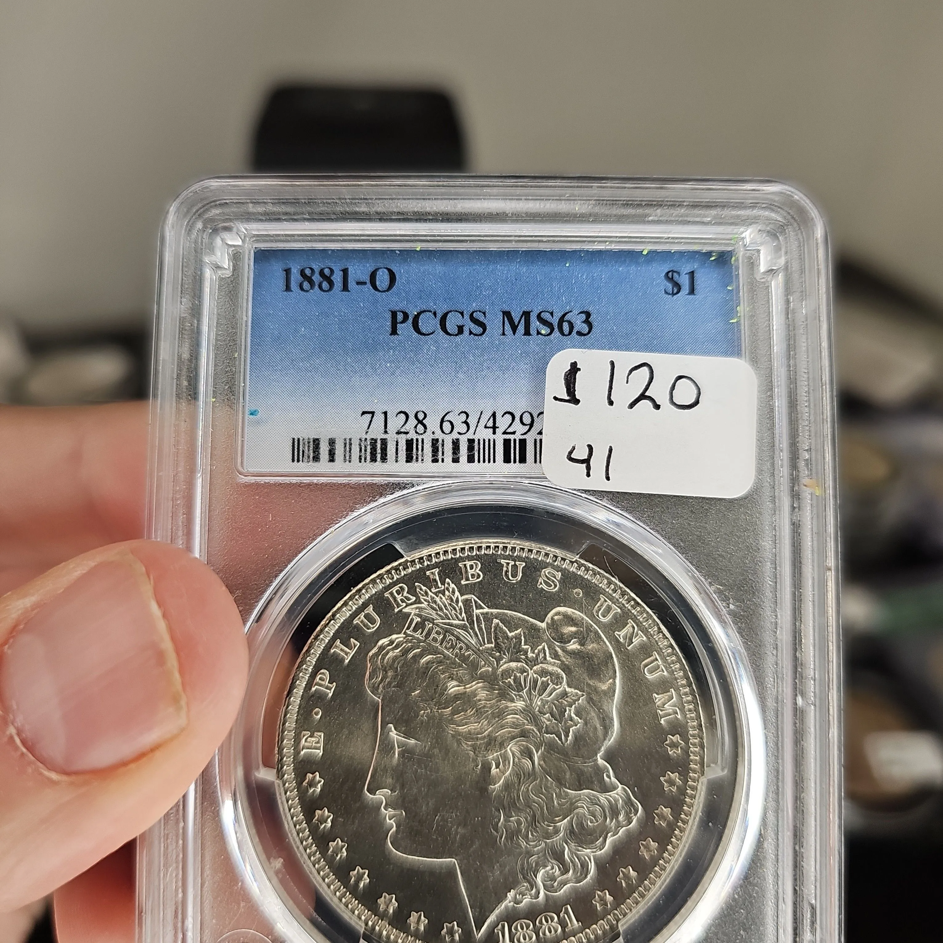 Product image for 1881 o ms63 morgan dollar
