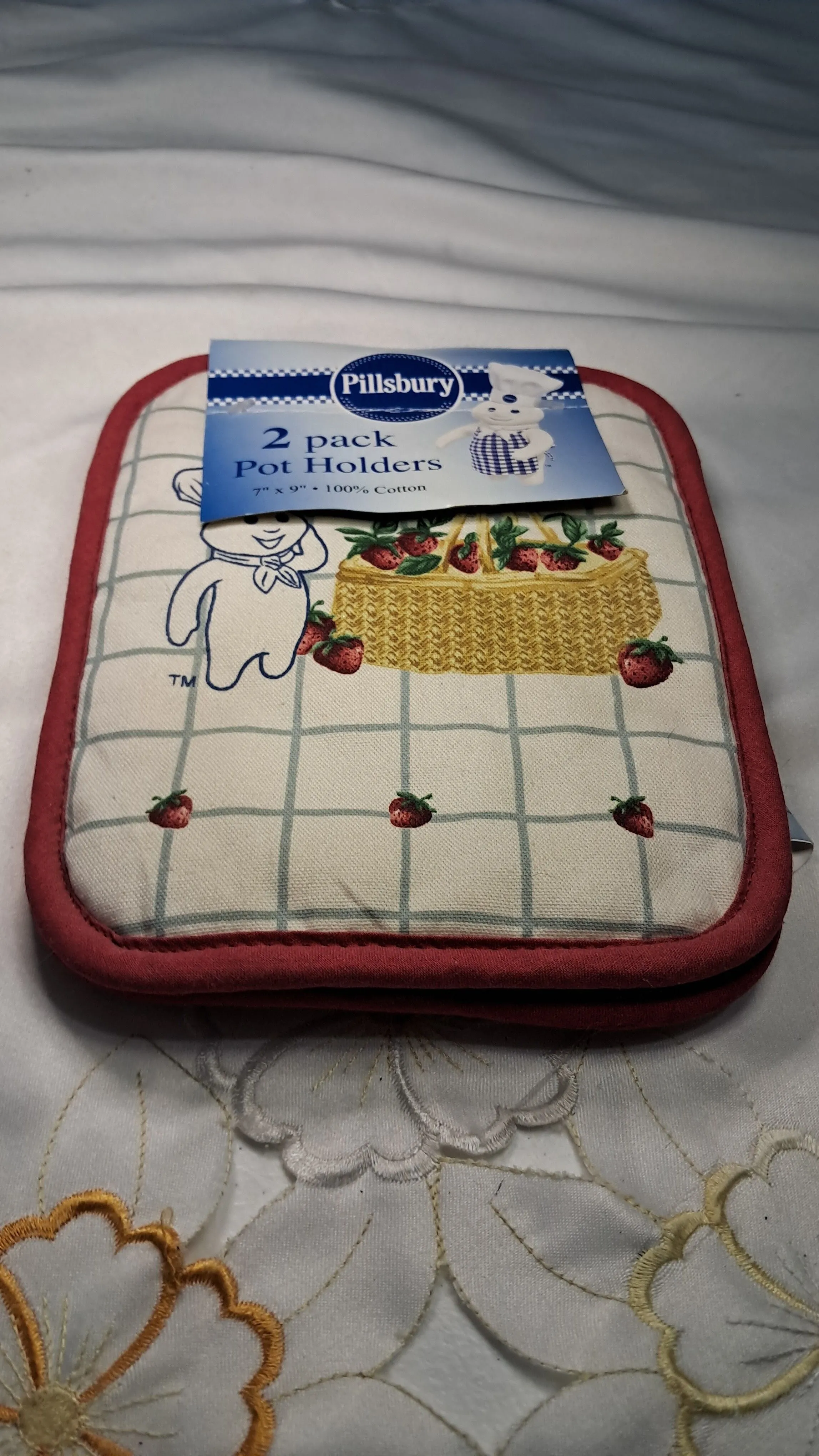 Product image for #8. Pillsbury Doughboy NOS Potholders