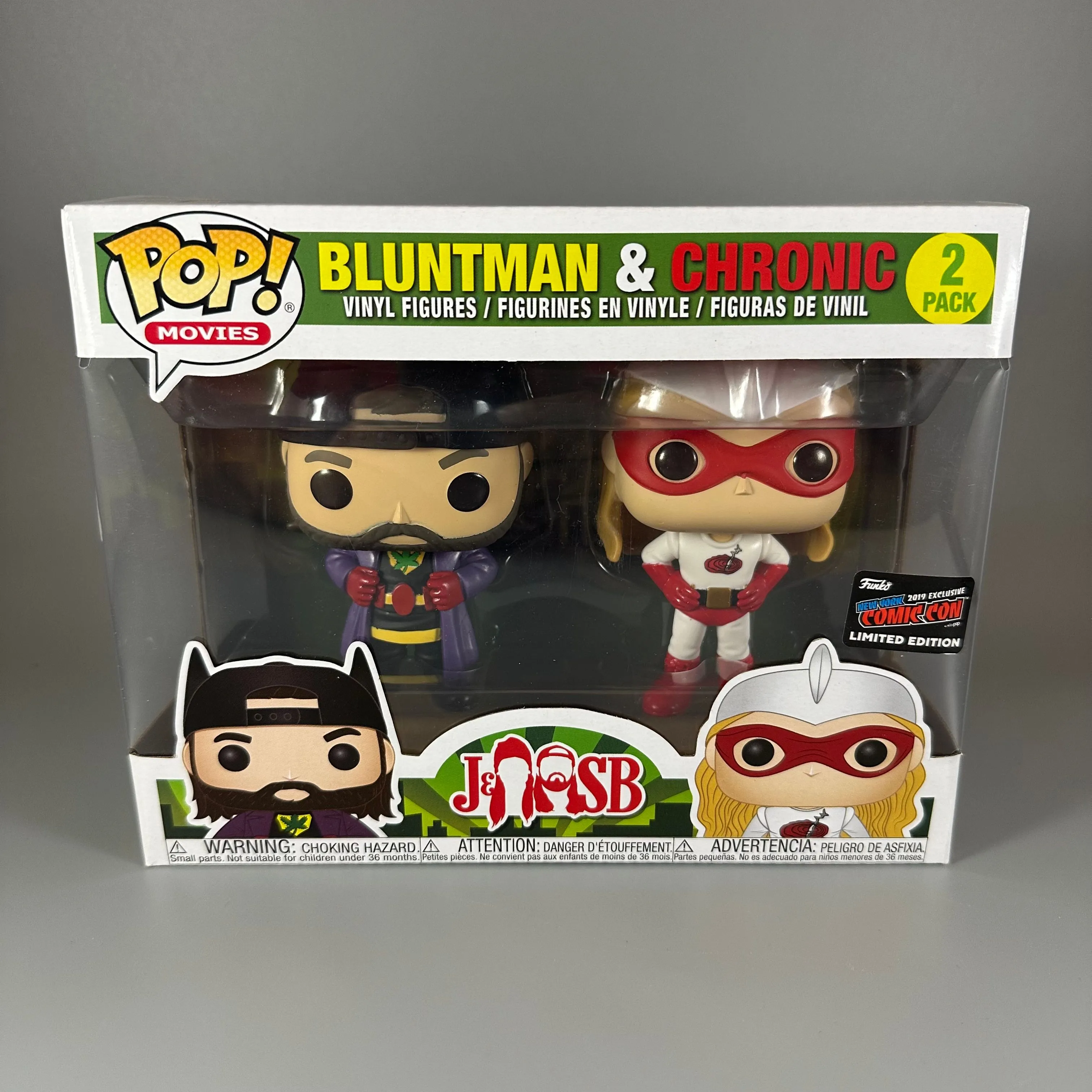 Product image for Funko POP Jay Silent Bob Strike Back Bluntman Chronic 2-Pack NYCC 2019