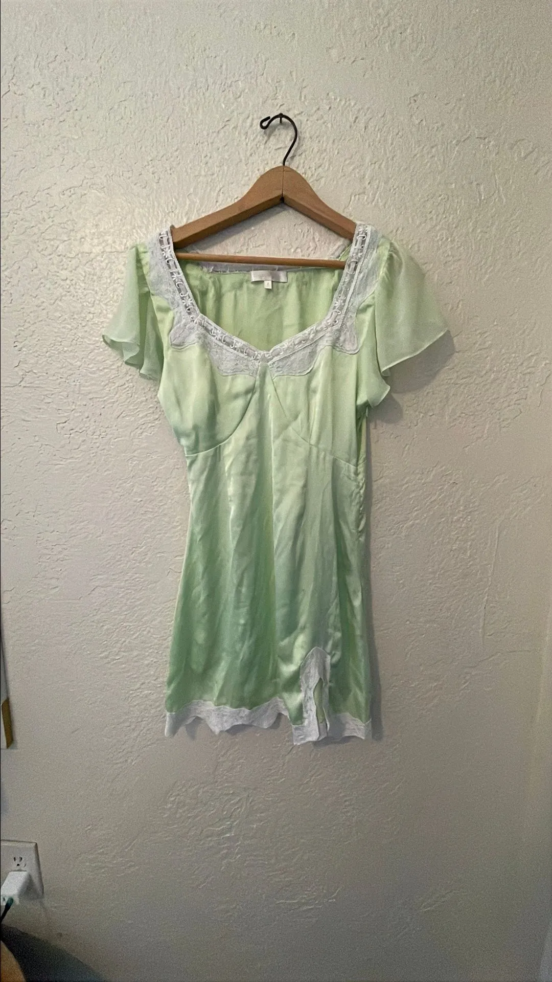 Product image for LoveShackFancy satin slip mini dress