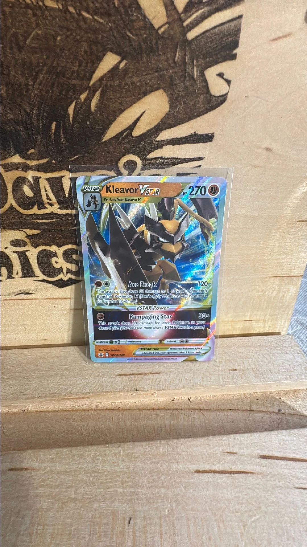 Product image for Kleavor VSTAR #SWSH249 Pokemon Promo  Black Star