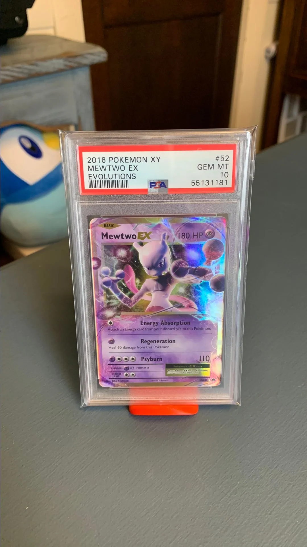 Product image for PSA 10 Mewtwo EX XY Evolutions #52