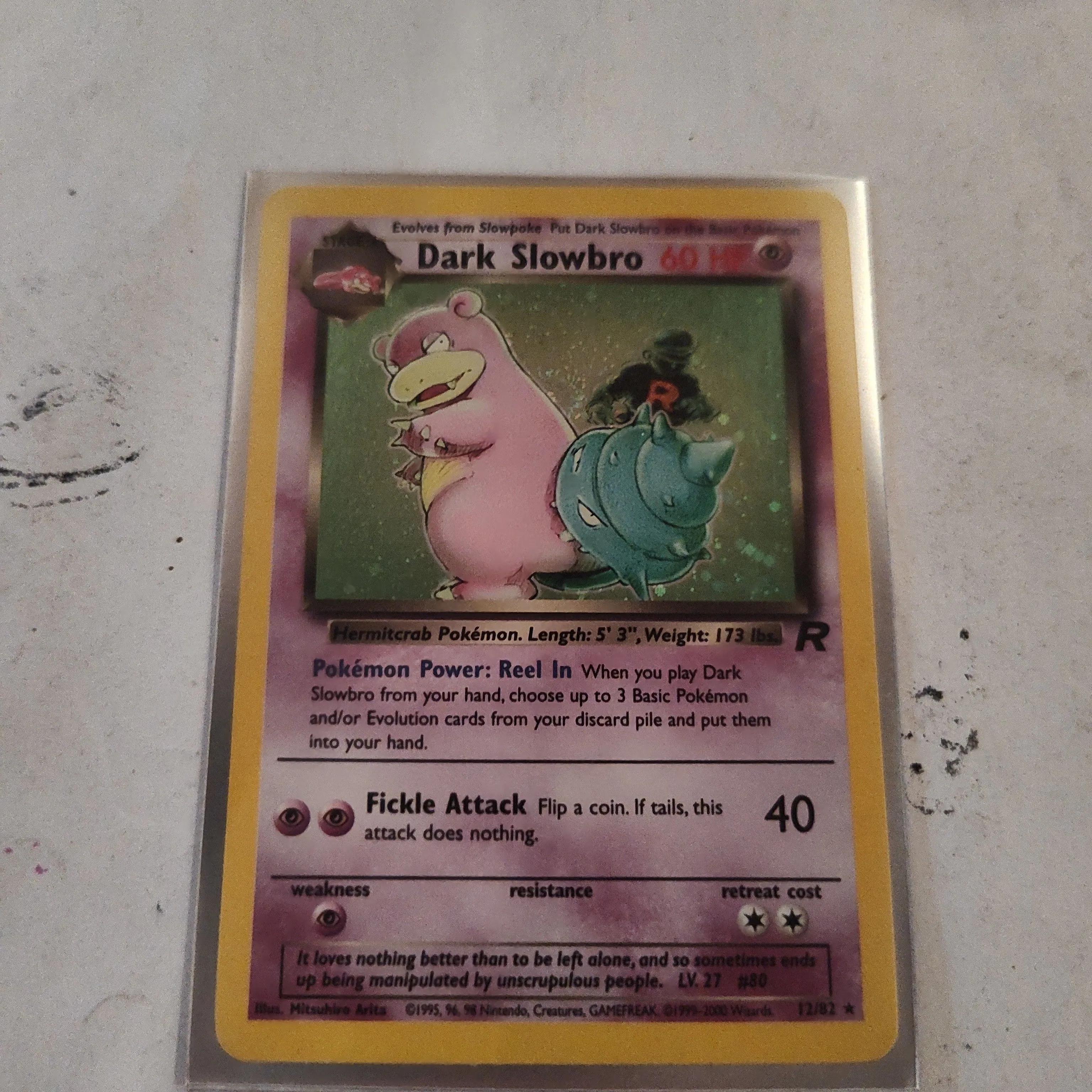 Product image for Pokemon Holo Dark Slowbro 12/82 (R)