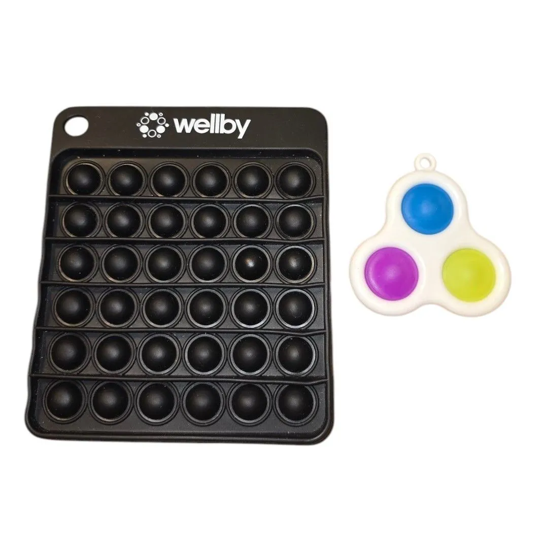 Product image for 0AU-12  Black Fidget Sensory Toy and Spinner
