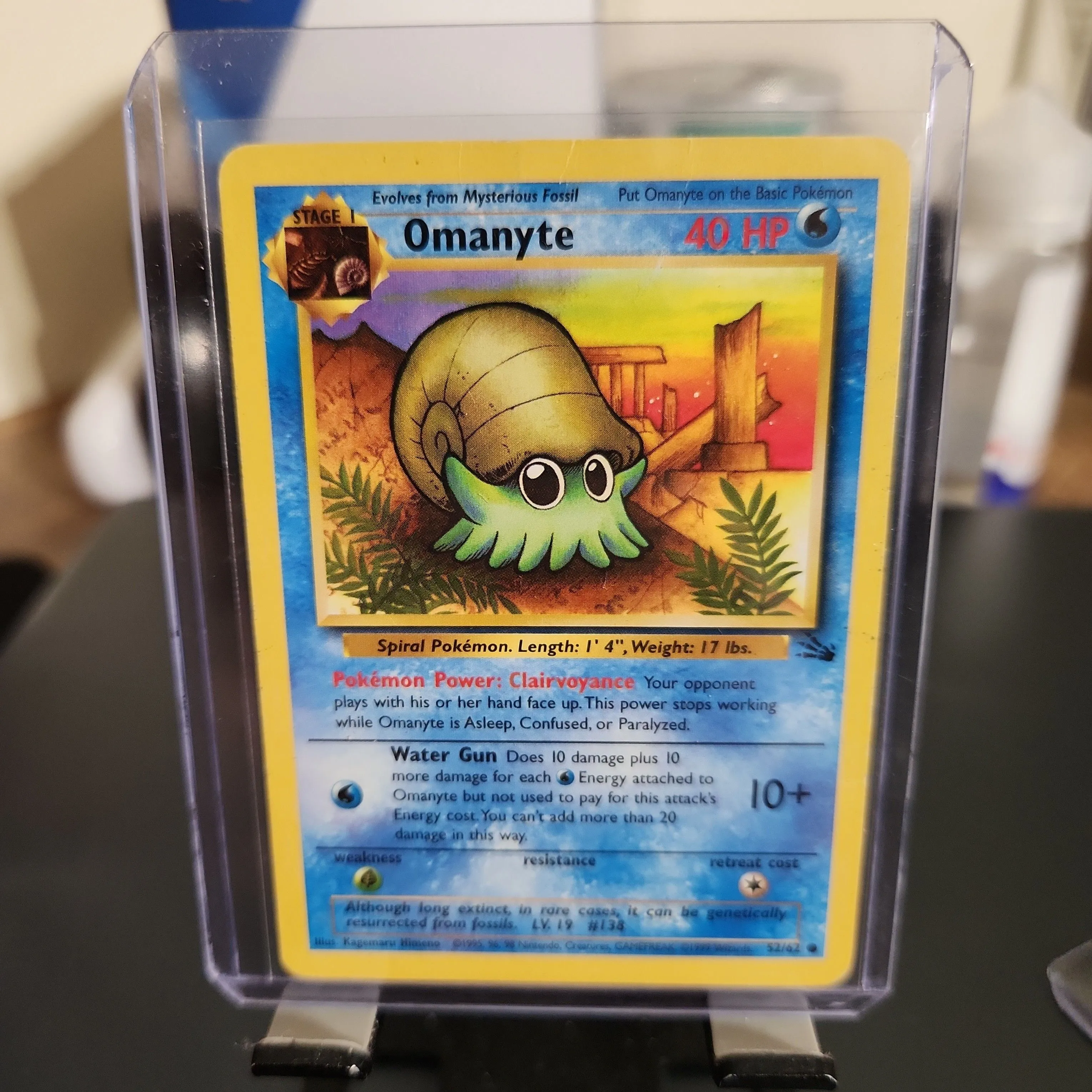 Omanyte 1999 Pokemon Fossil Stage 1 Card 52/62 1995, 96, 98 HOT RARE  VINTAGE  Whatnot: Shop, Sell, Connect