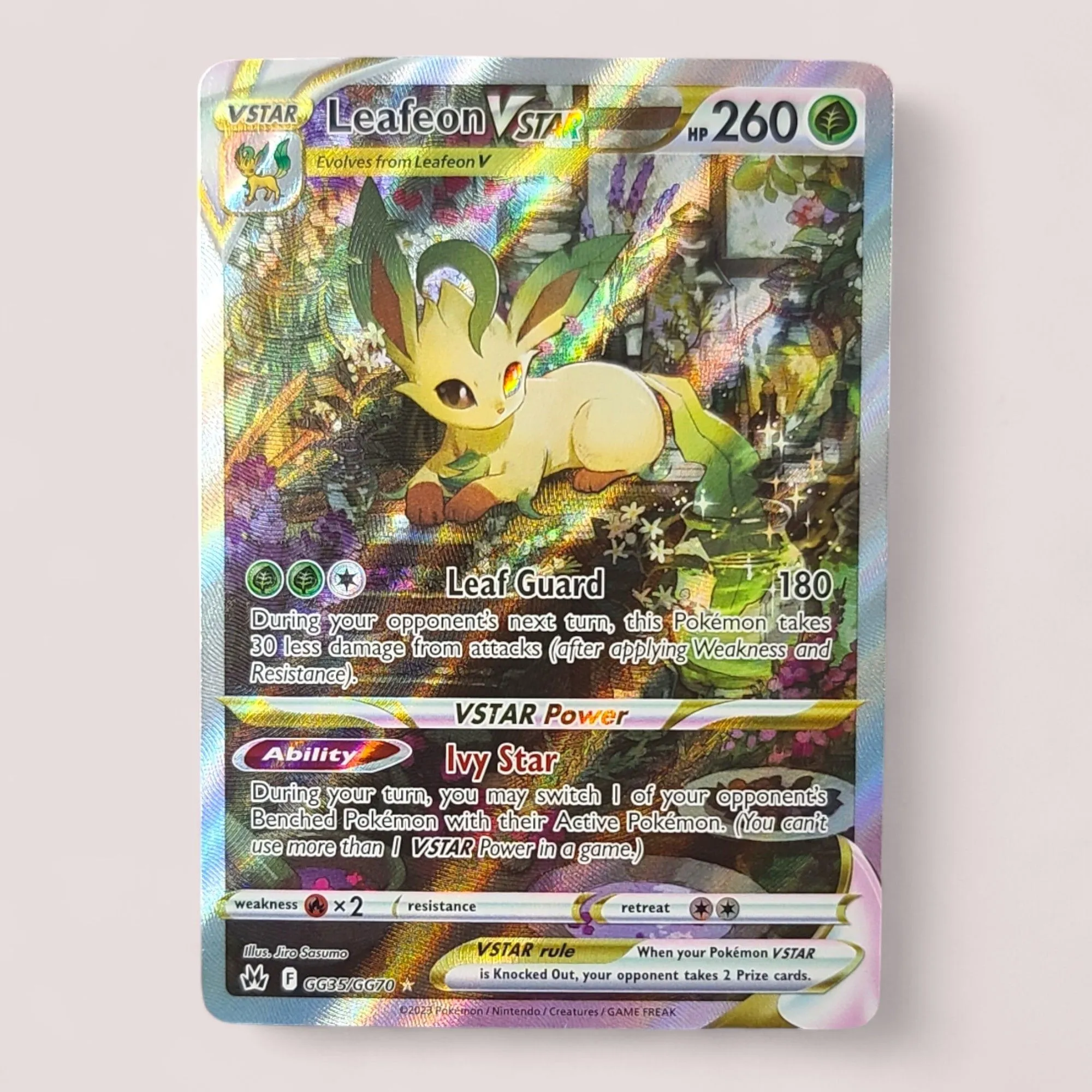 leafeon pokemon card vstar V & Black Star Promo Set Pokemon Large Single: Leafeon V-Star
