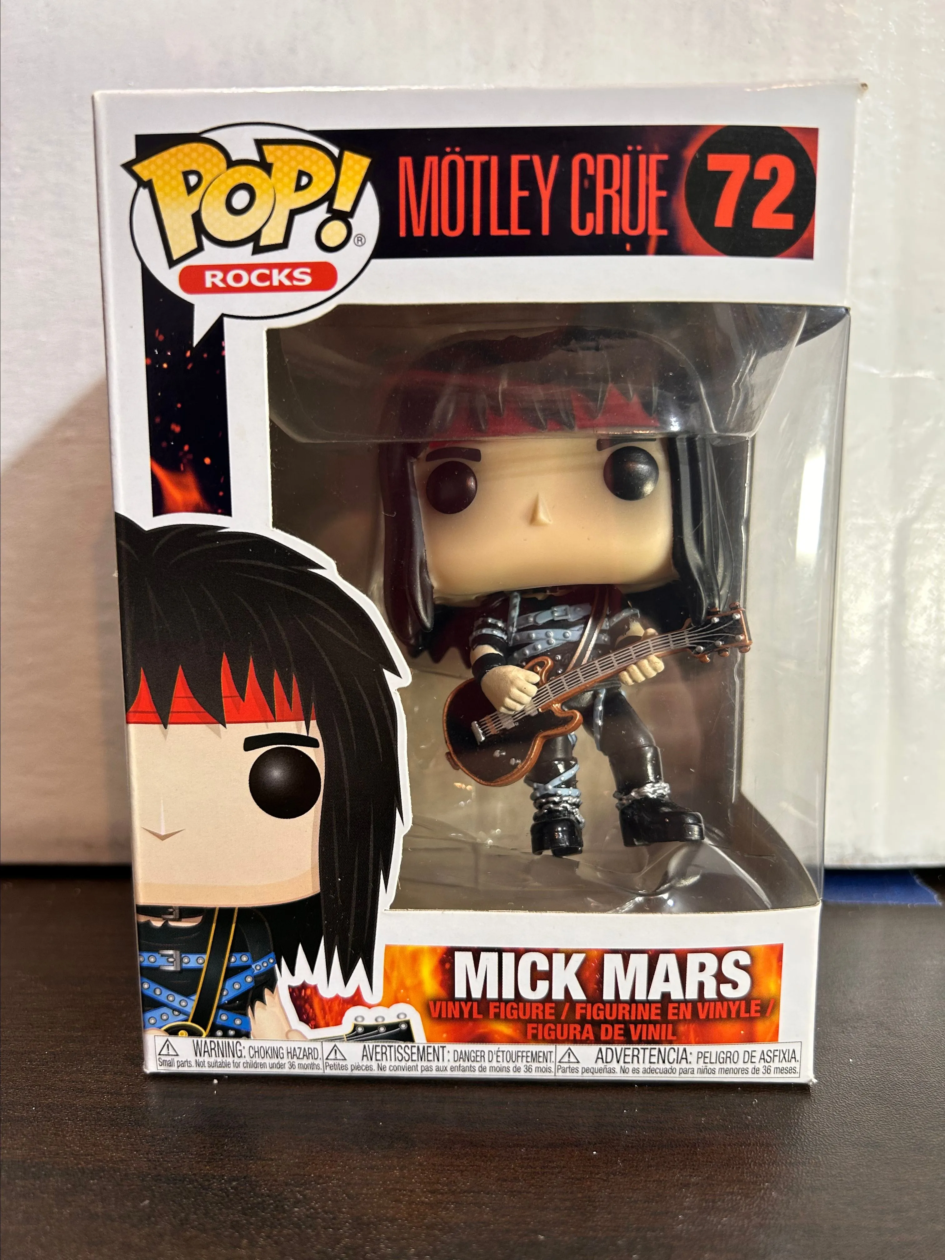 Product image for Mick Mars Motley Crue Rocks Vaulted Funko Pop 72 With Protector