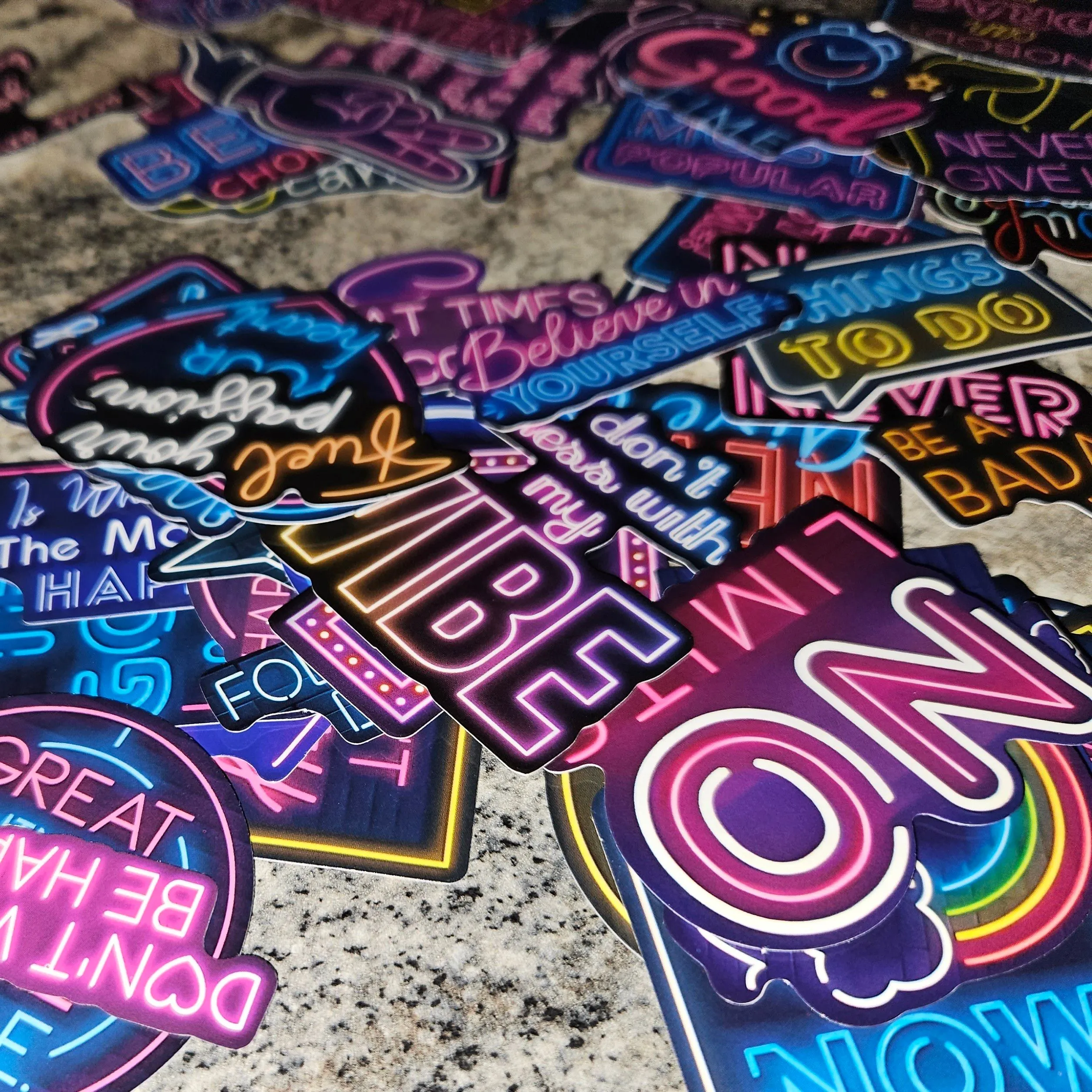 Product image for 2. Help me reach 1,000 sales! Super Cute Neon Sign Stickers