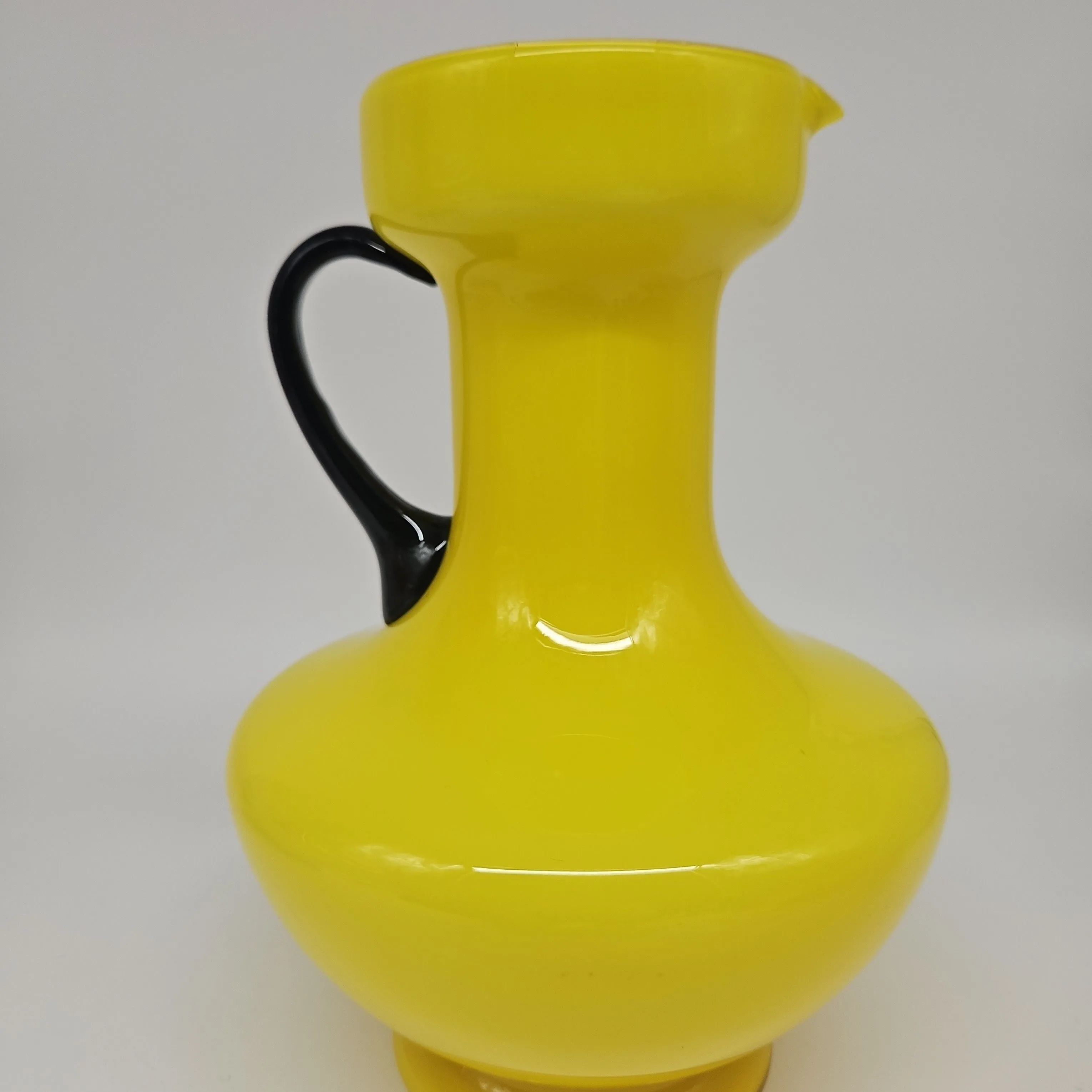 Product image for Empoli Cased Yellow Stelvia Opalina Florentina Pitcher