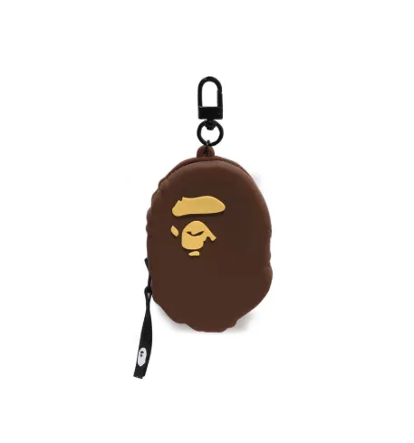 Product image for Accessory - Bape Ape Head Silicon Coin Case Brown