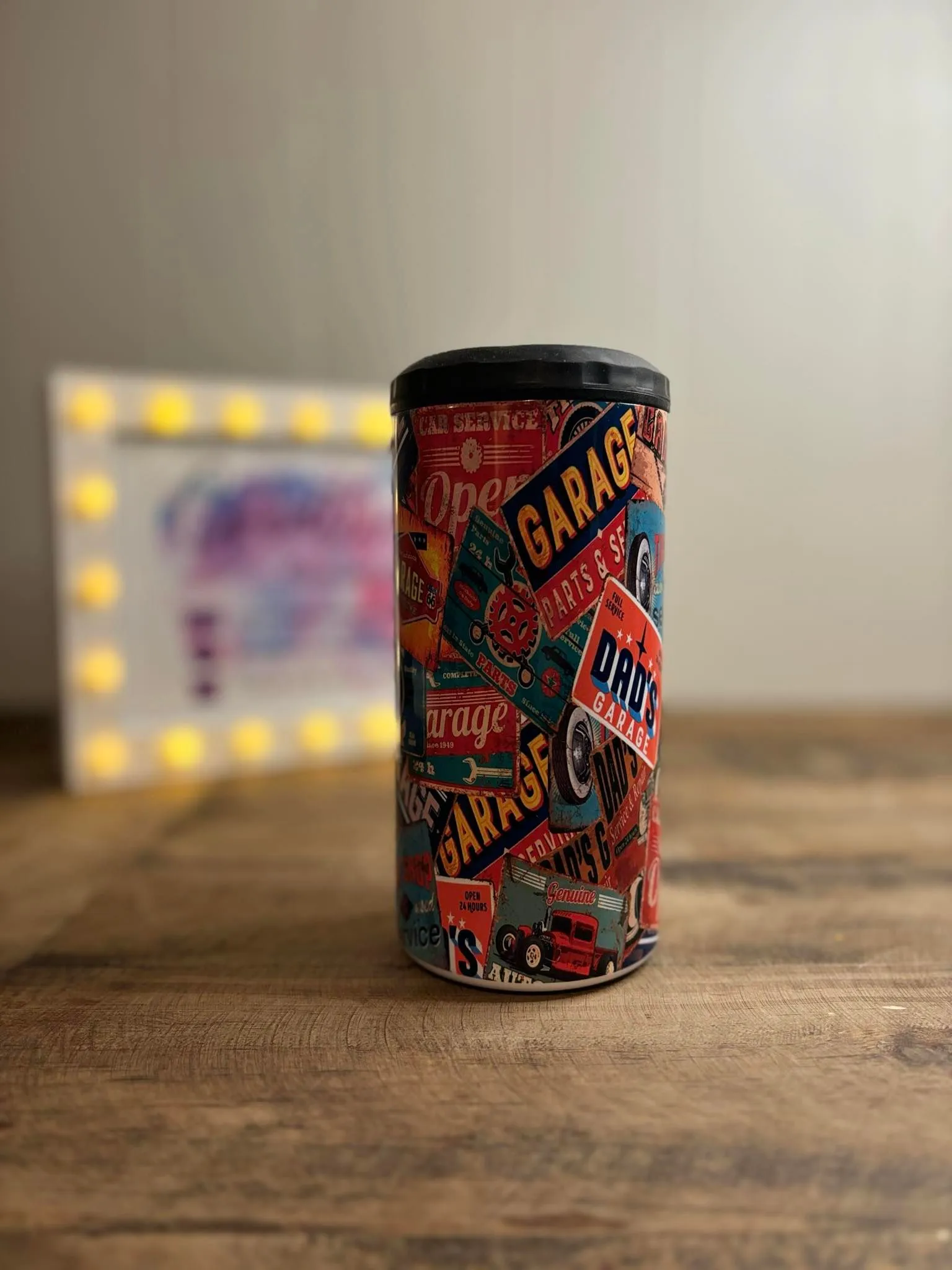 Product image for Garage Signs 4-in-1 Tumbler/Koozie 16 oz