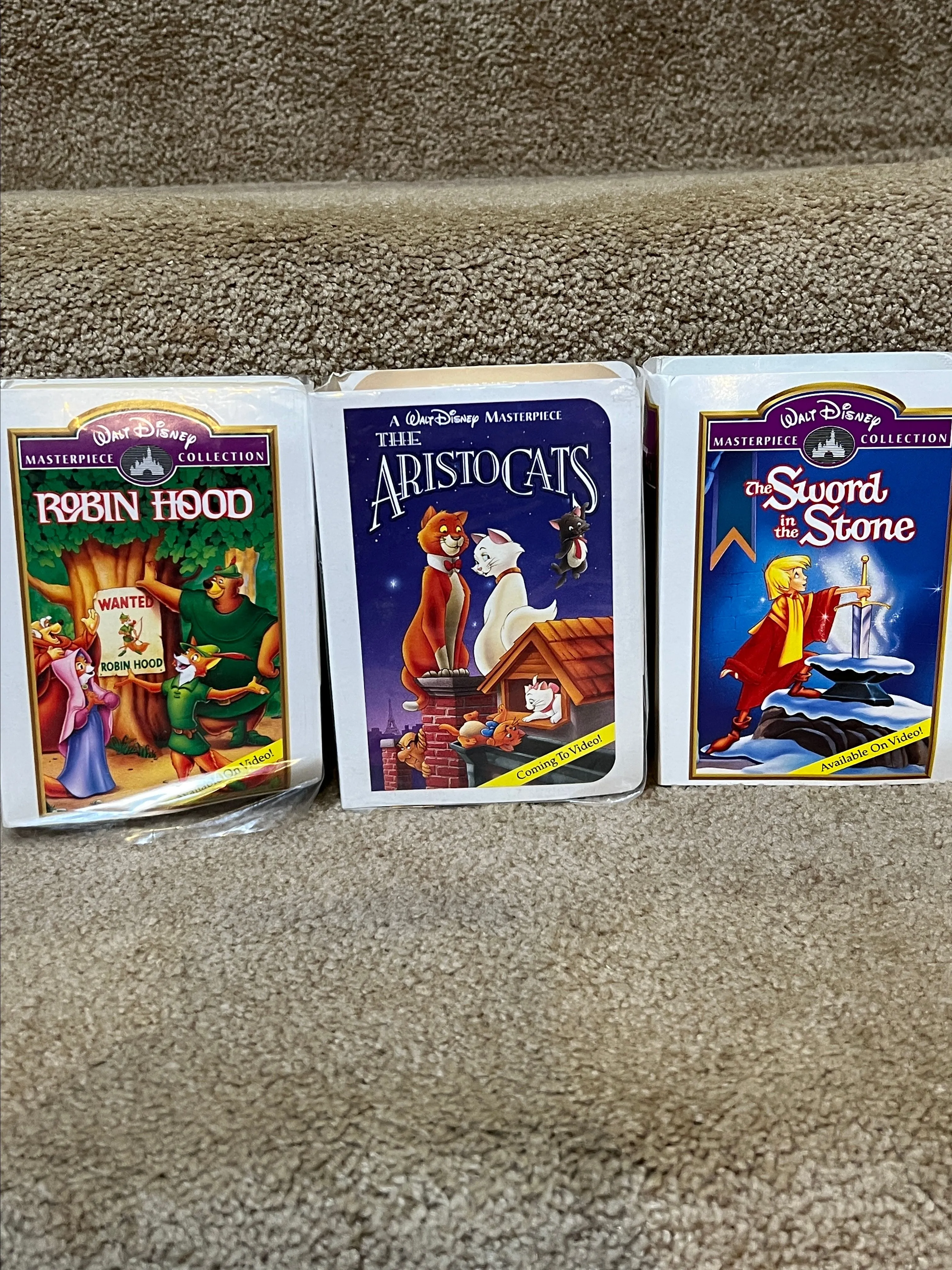 Product image for Vintage 90s McDonalds Walt Disney sealed  new Collection Happy Meal VHS Lot Of 3