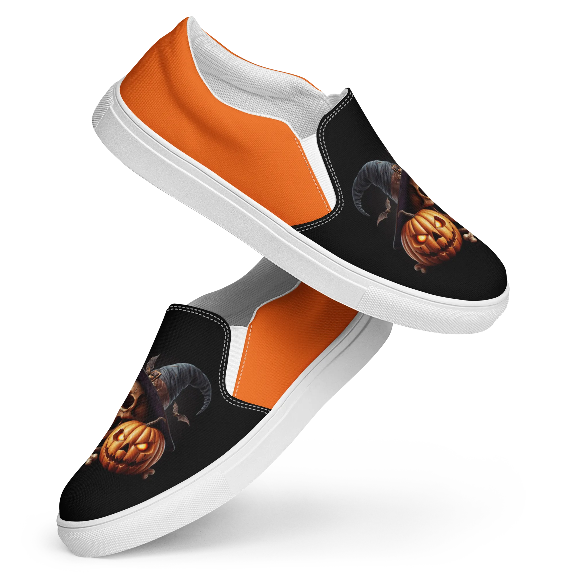 Product image for Eroh Designs™ "Necromancer" (Jack-o-Lantern) Women’s Slip-on Canvas Shoes