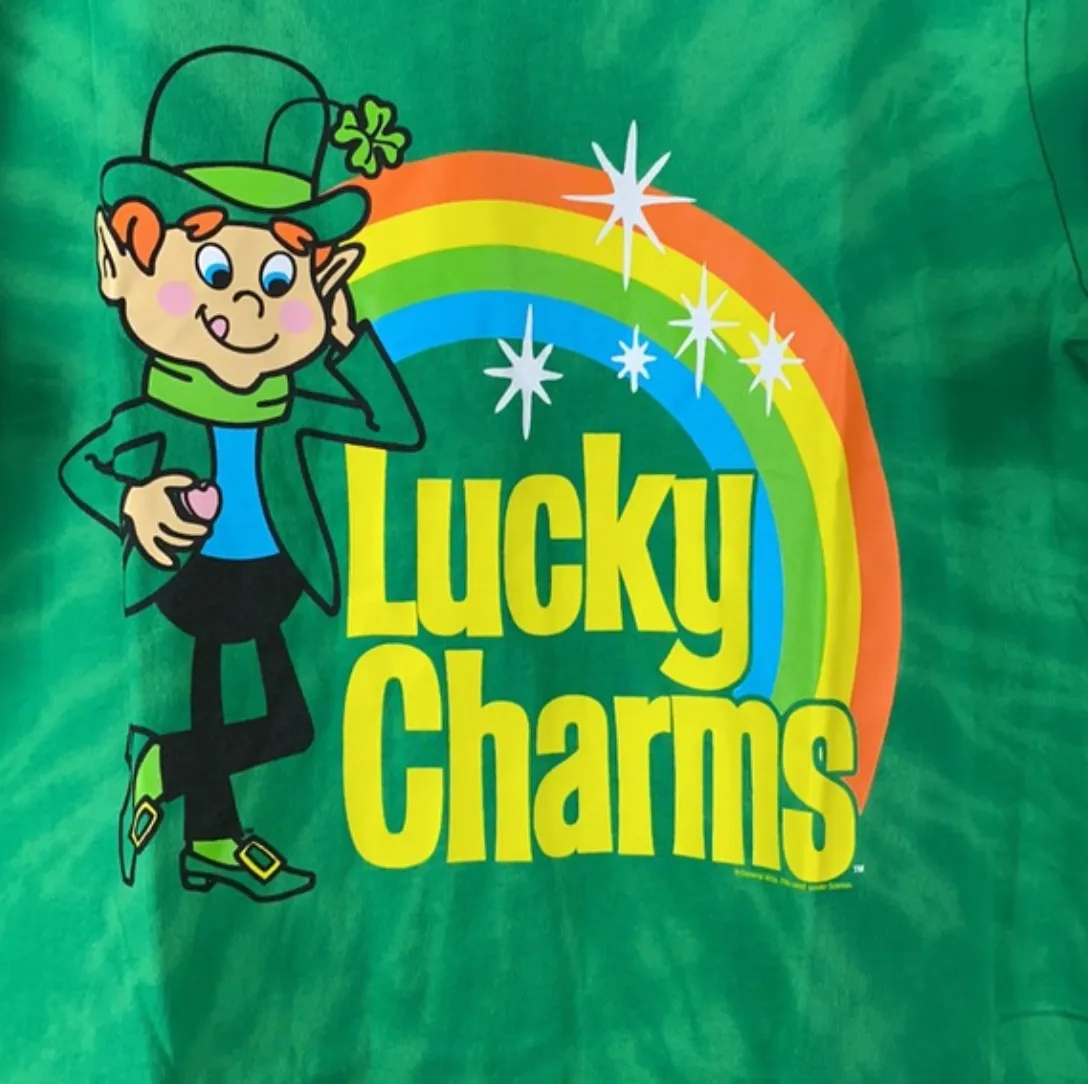 Product image for AR1928 NWT Old Navy Lucky Charms Graphic T-Shirt; Unisex; Size XS; MSRP $19