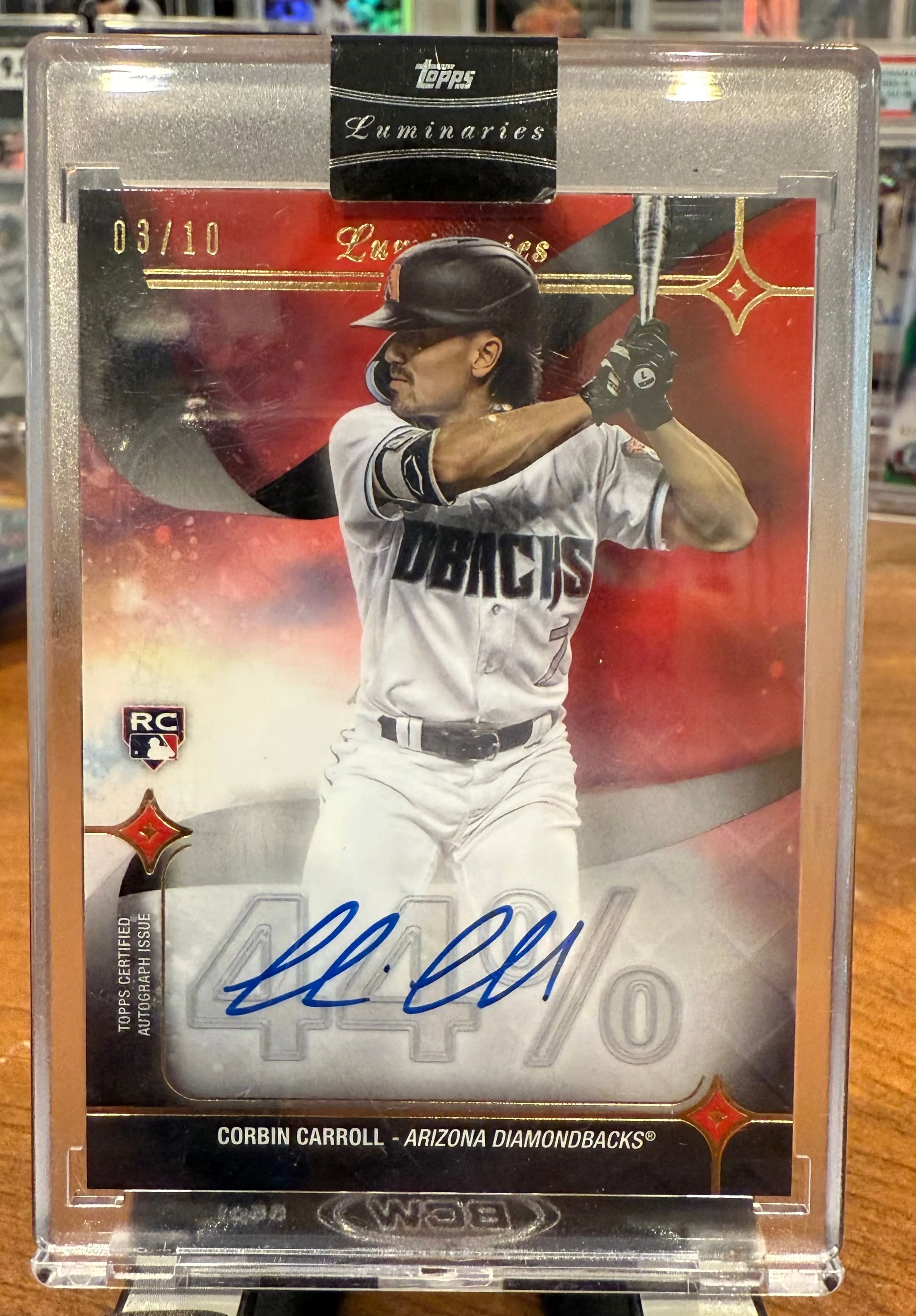 Product image for 2023 Topps Luminaries Corbin Carroll Hit Kings Rookie Auto /10
