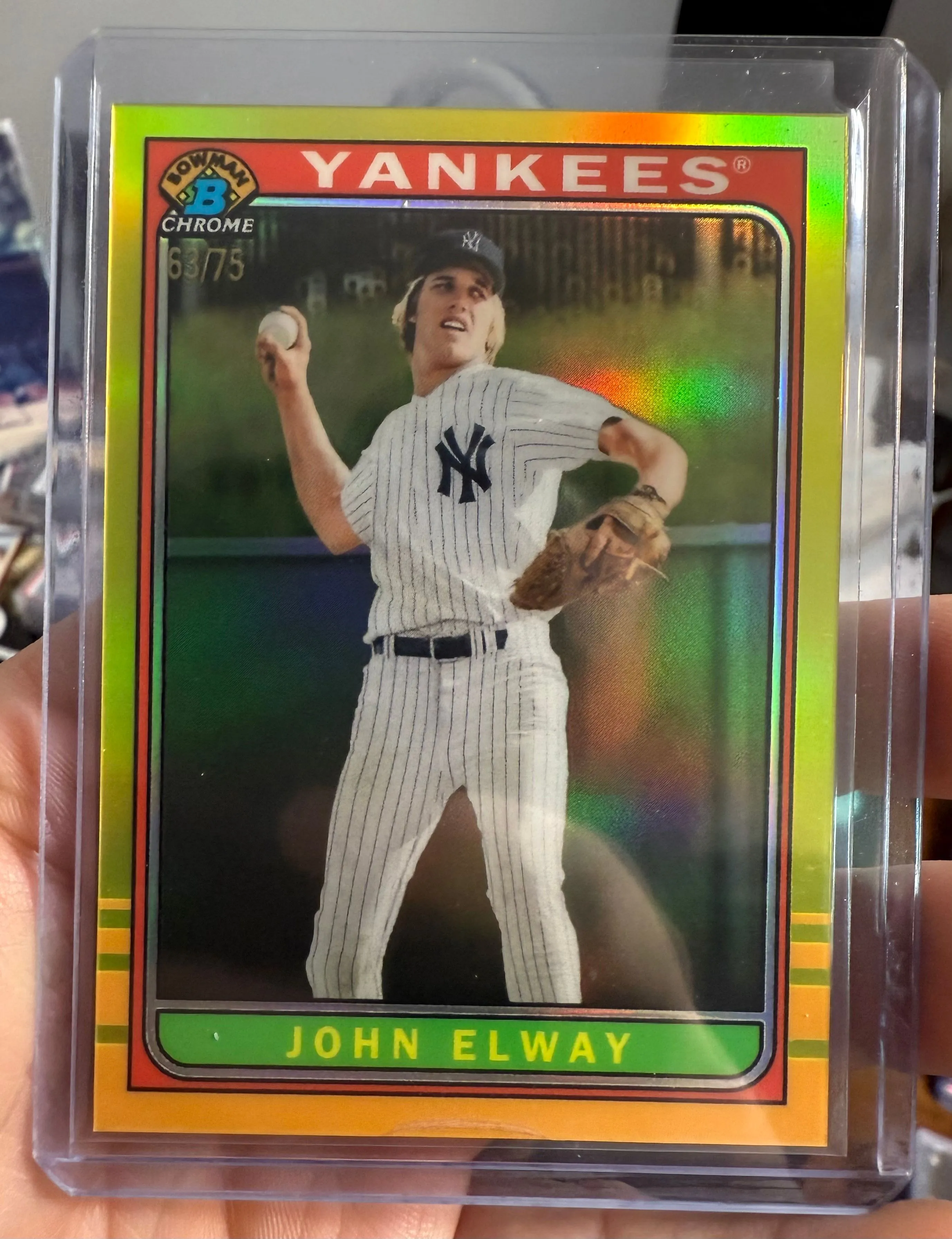 Product image for 2024 Bowman John Elway Yellow /75