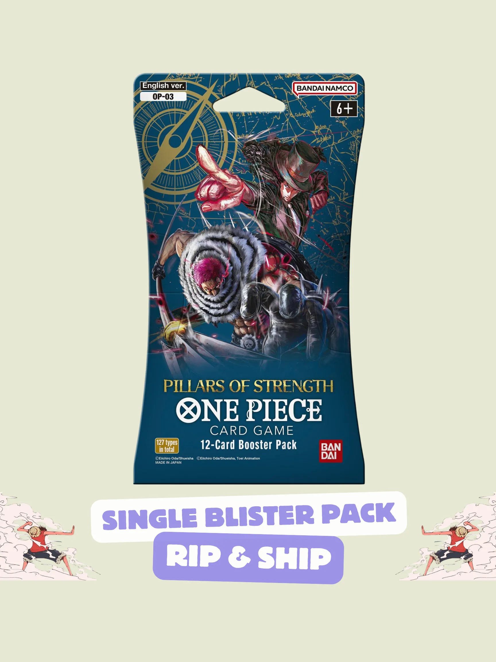 Bandai One Piece OP03 - Pillars of Strength Blister Pack  Whatnot: Shop,  Sell, Connect