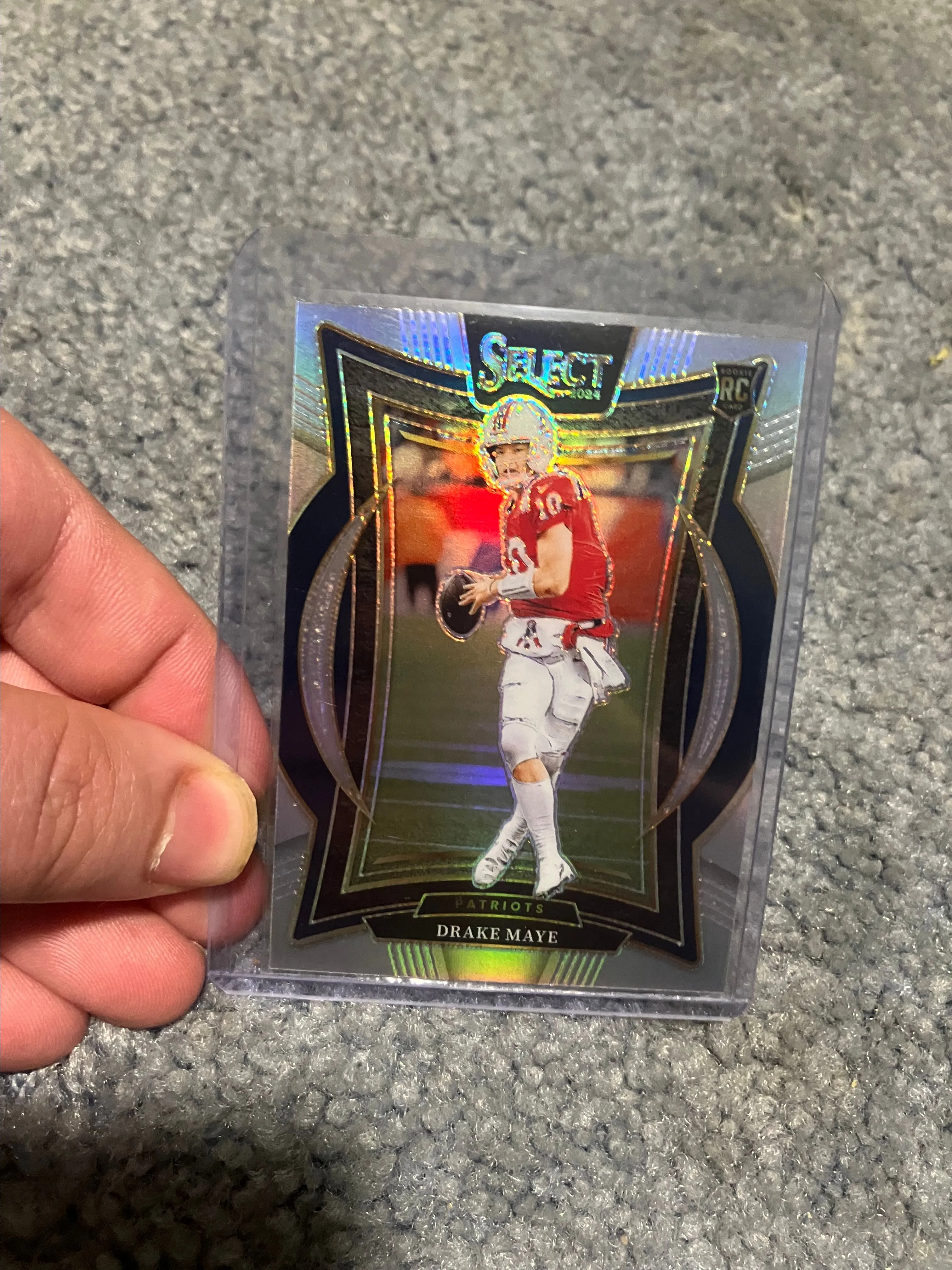 Product image for drake maye silver rookie