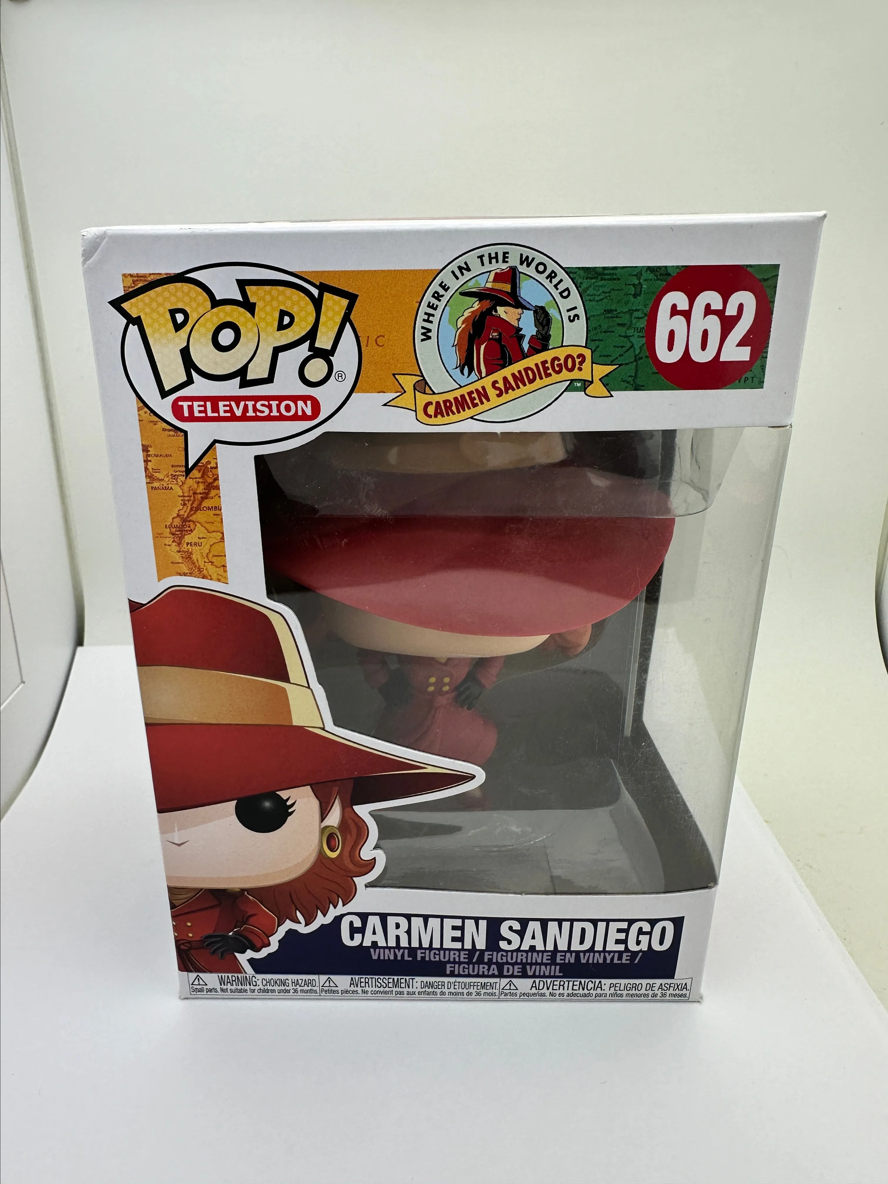 Product image for Funko POP! Television Carmen Sandiego #662 Vinyl Figure + PoP Protector