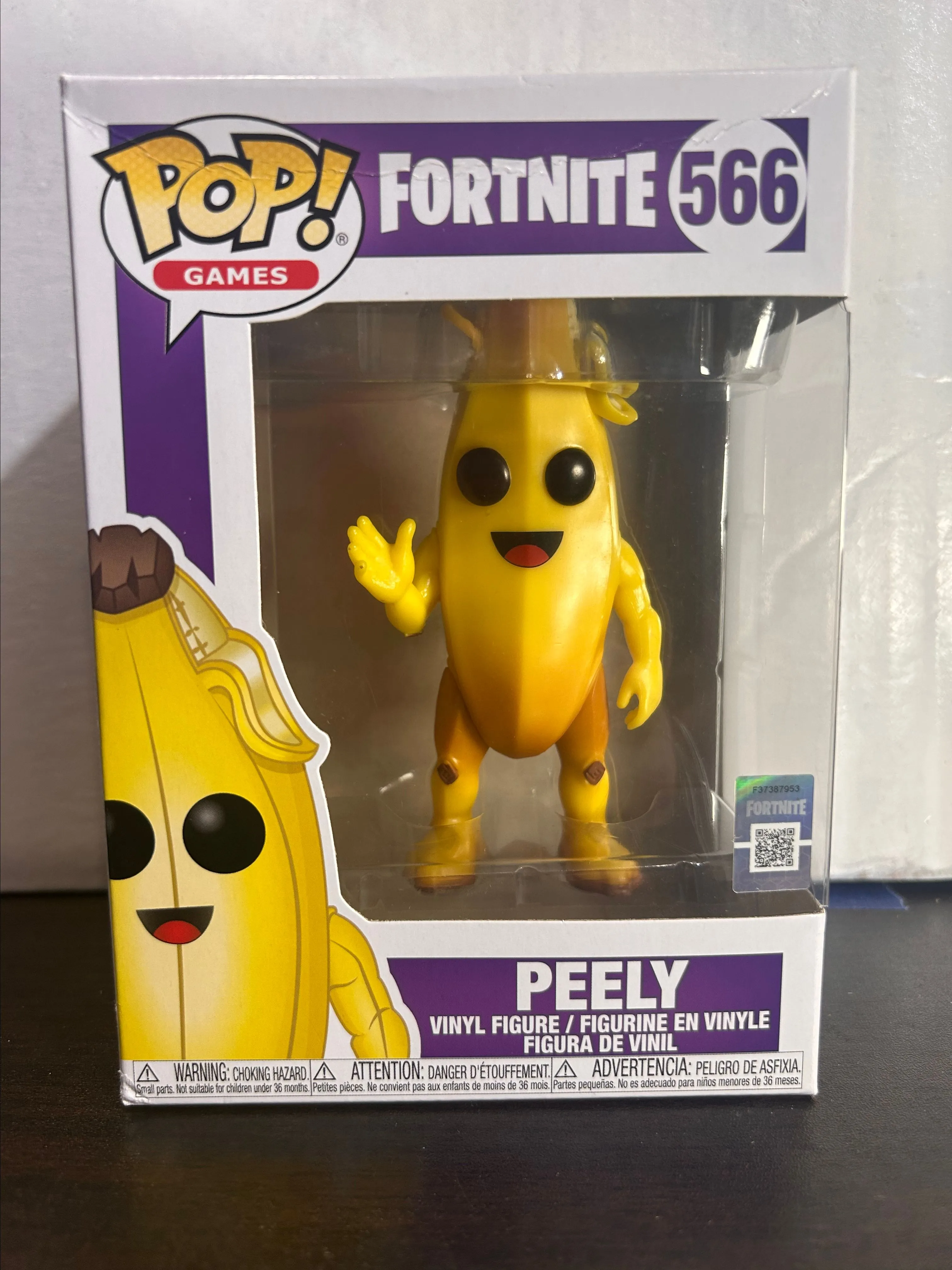Product image for Peely Fortnite Games Vaulted Funko Pop 566 With Protector