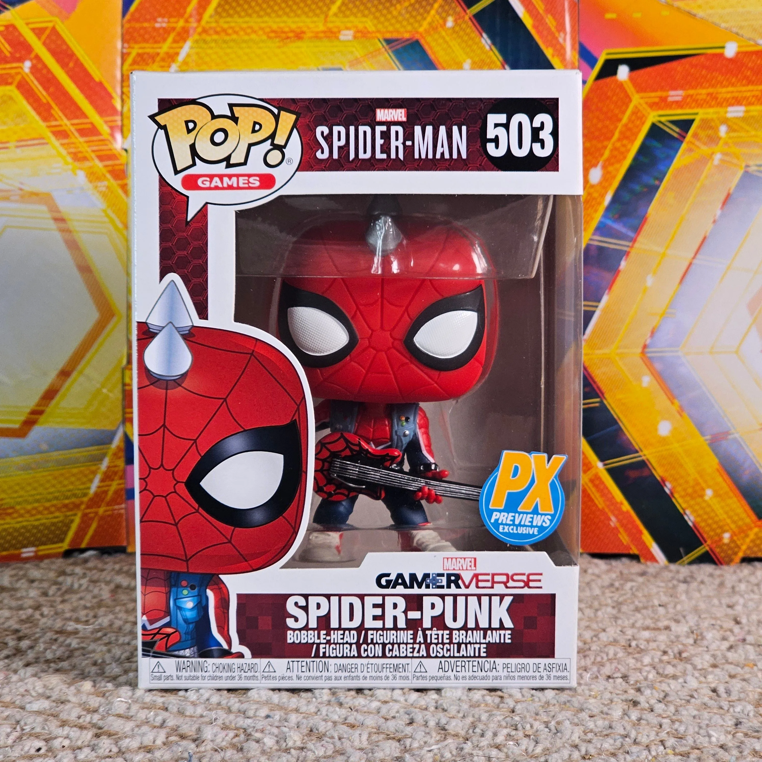 Product image for Spider-Man Spider-Punk PX Exclusive Funko Pop! #503 Vinyl Figure