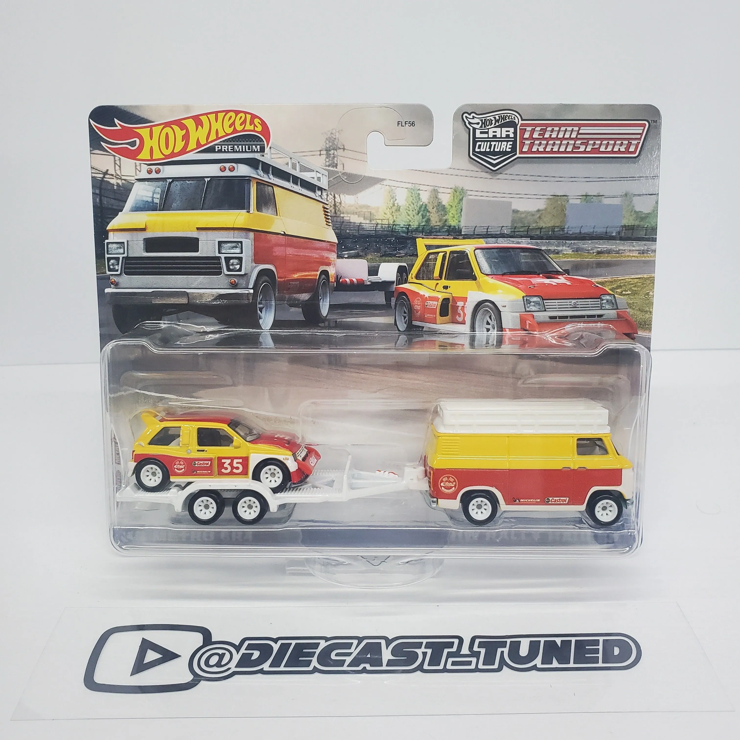 Product image for Hot Wheels 2022 Premiun Team Transport #47 MG Metro 6R4 & HW Rally Hauler | Truck & Race Car Cultur