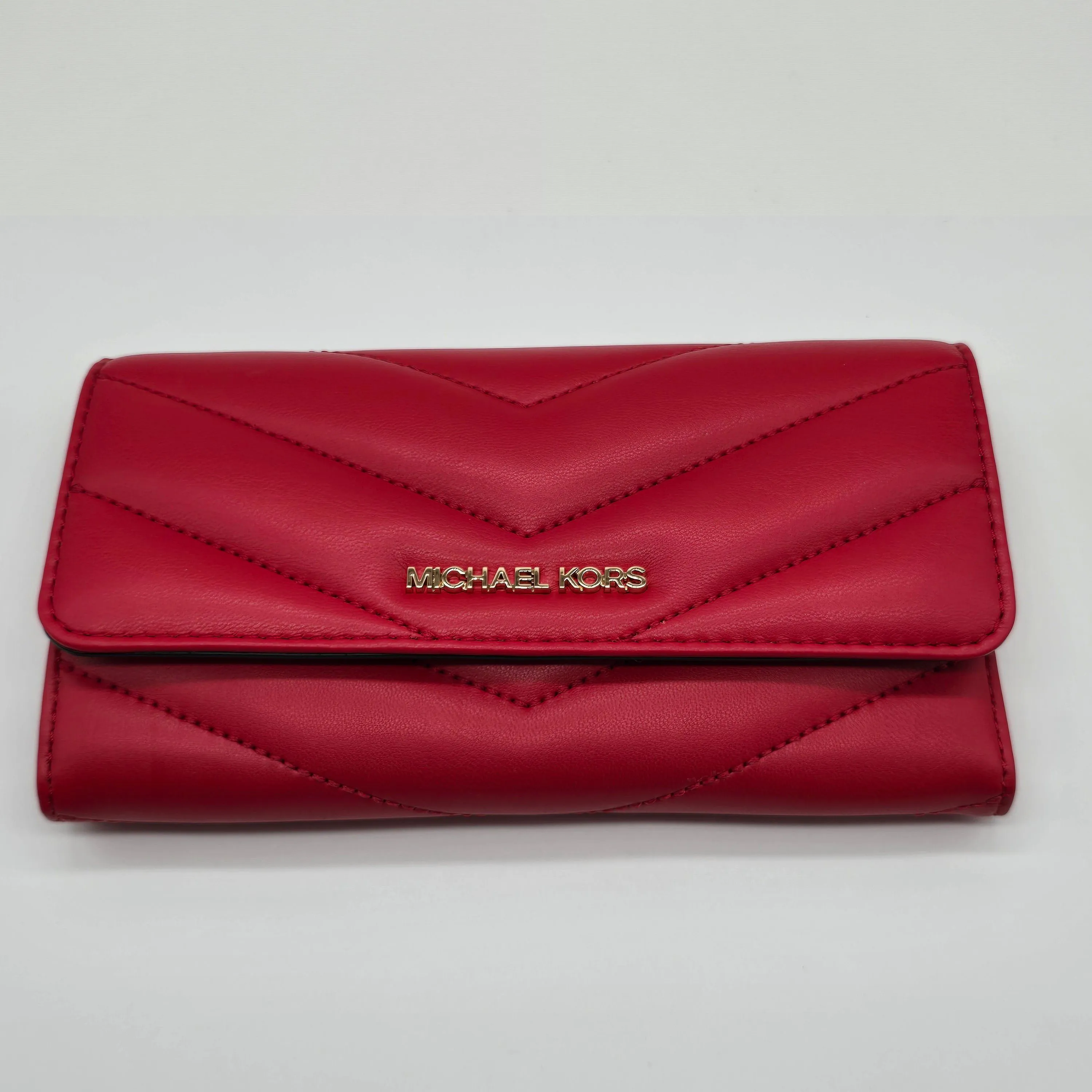 Trifold Michael Kors Red Wristlet Leather Trifold Michael Kors